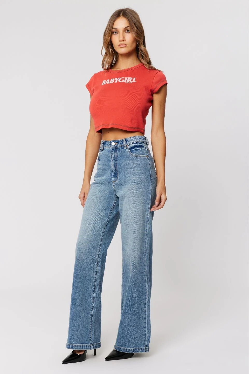 94 Selena Blue Wide Jean - Image 2