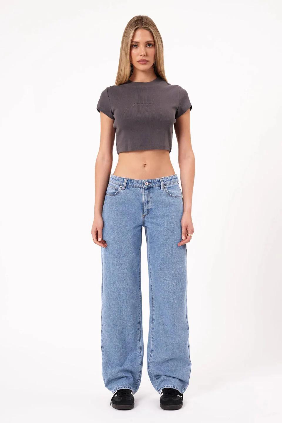 99 Low Wide Baggy Gigi Mid Blue Jean - Image 2