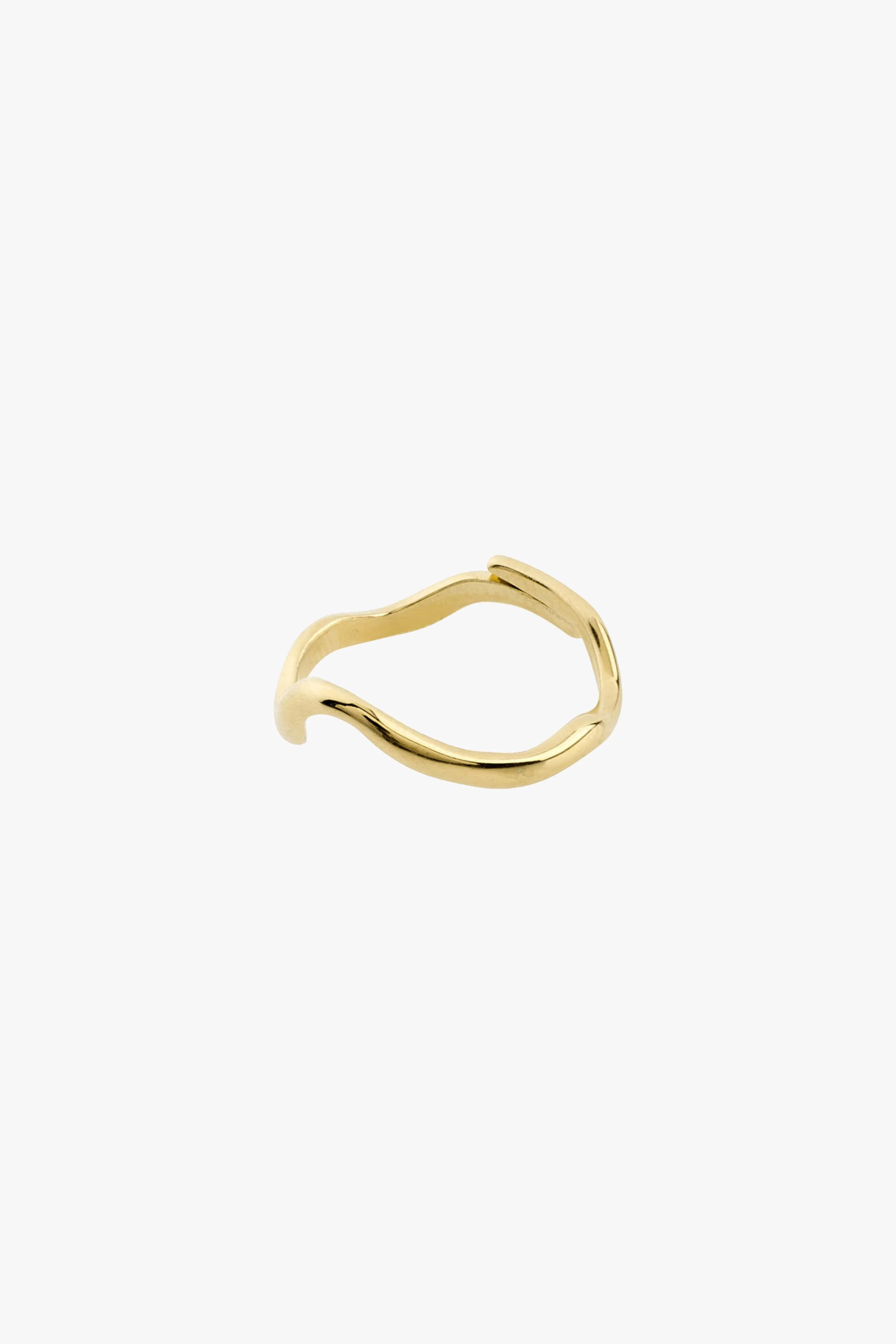 Alberte Organic Shape Adjustable Ring Gold - Image 2