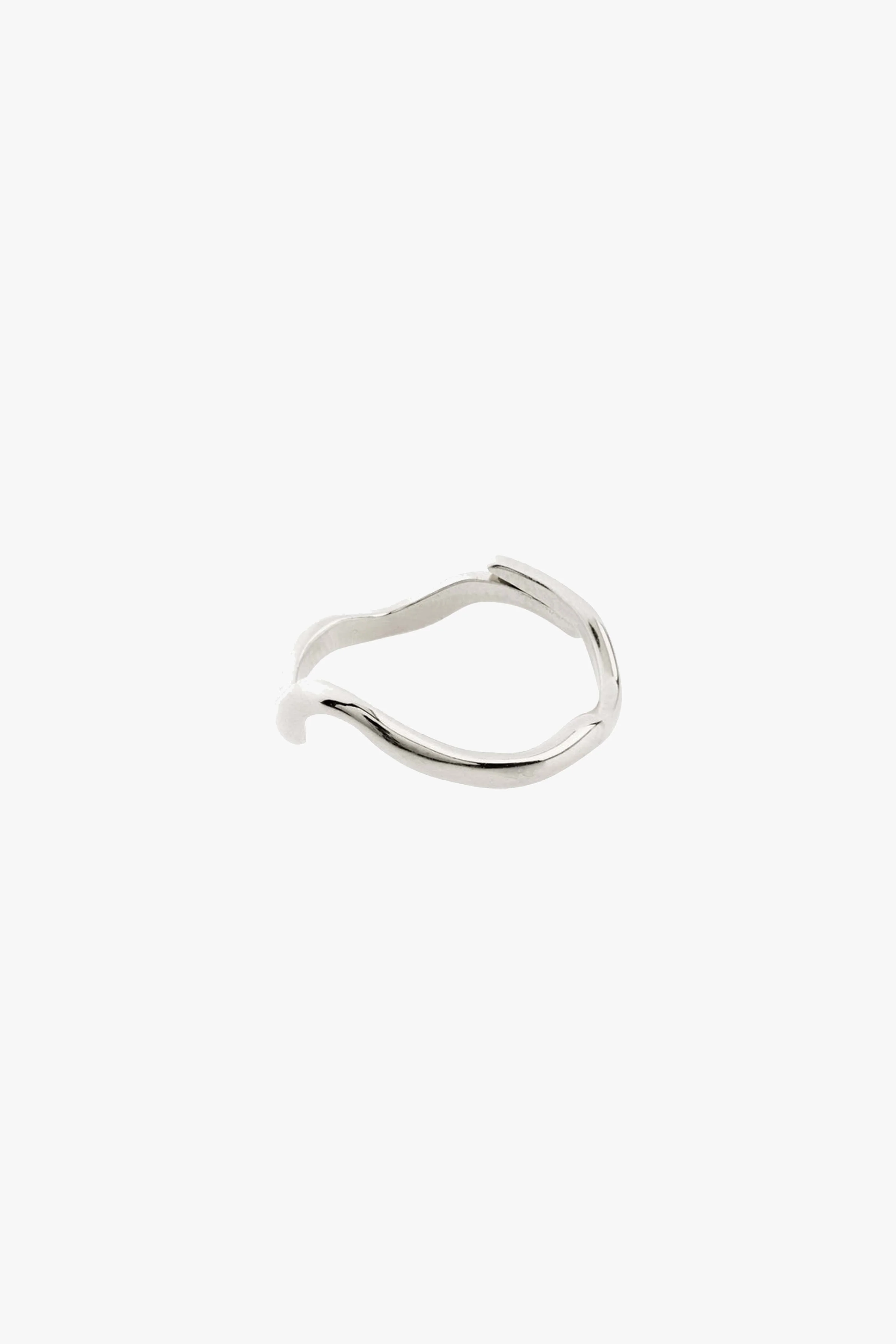 Alberte Organic Shape Adjustable Ring Silver - Image 2