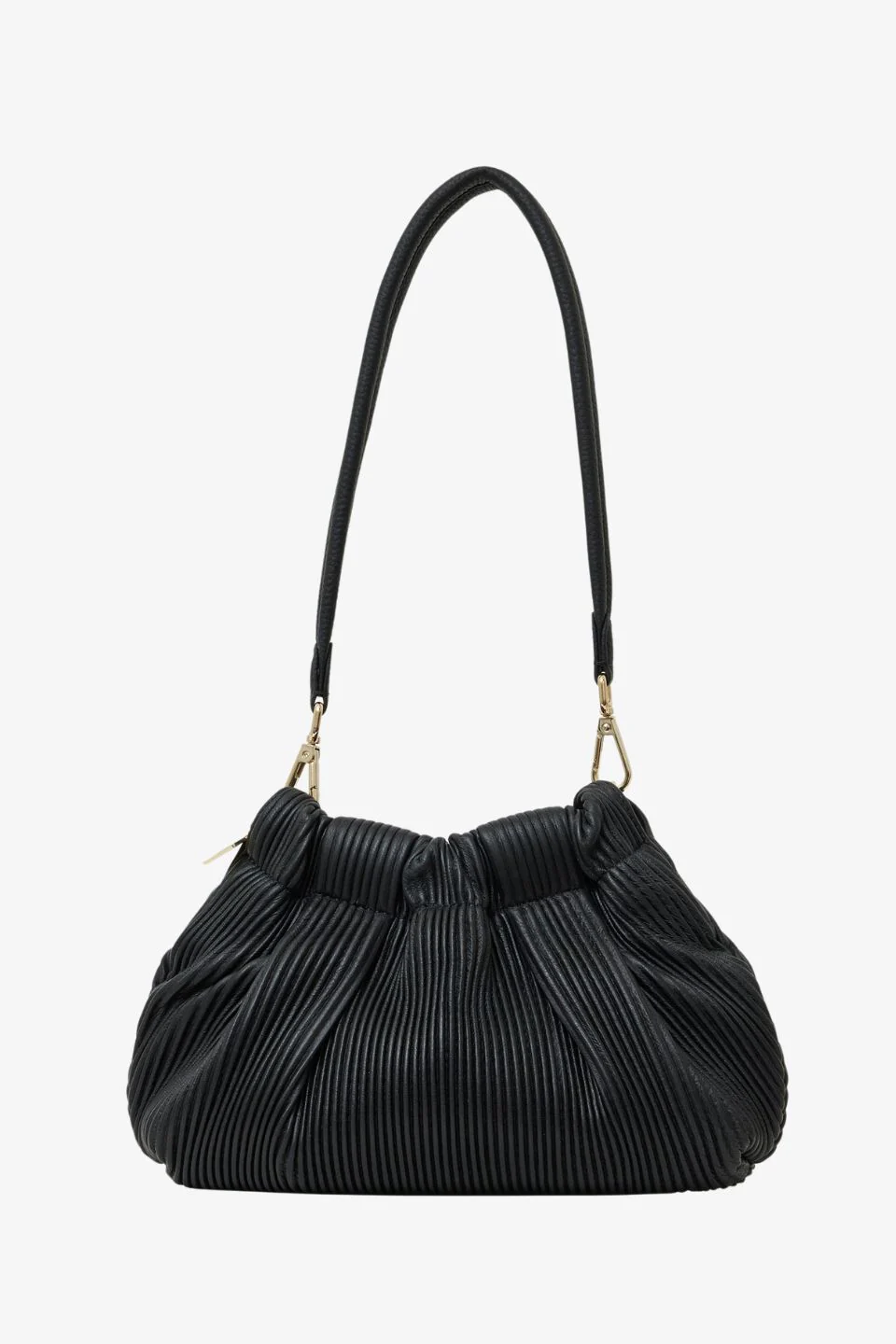 Alexis Shoulder Bag Black Pleat - Image 6
