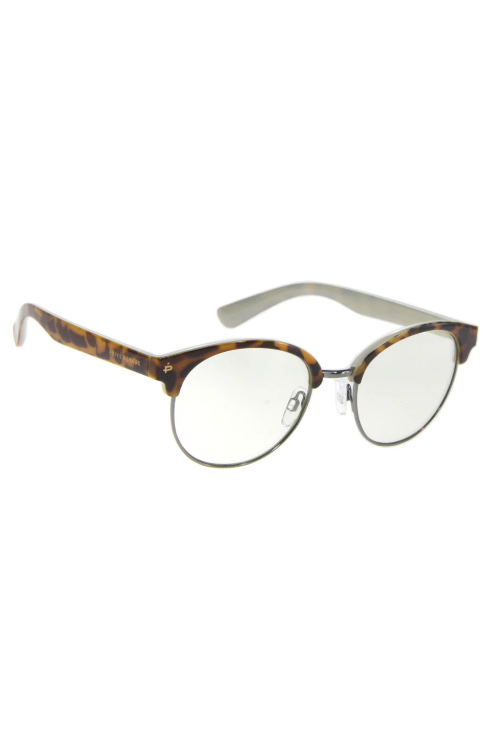 Angelou Round Chestnut Brown Tort Blue Light Glasses - Image 2