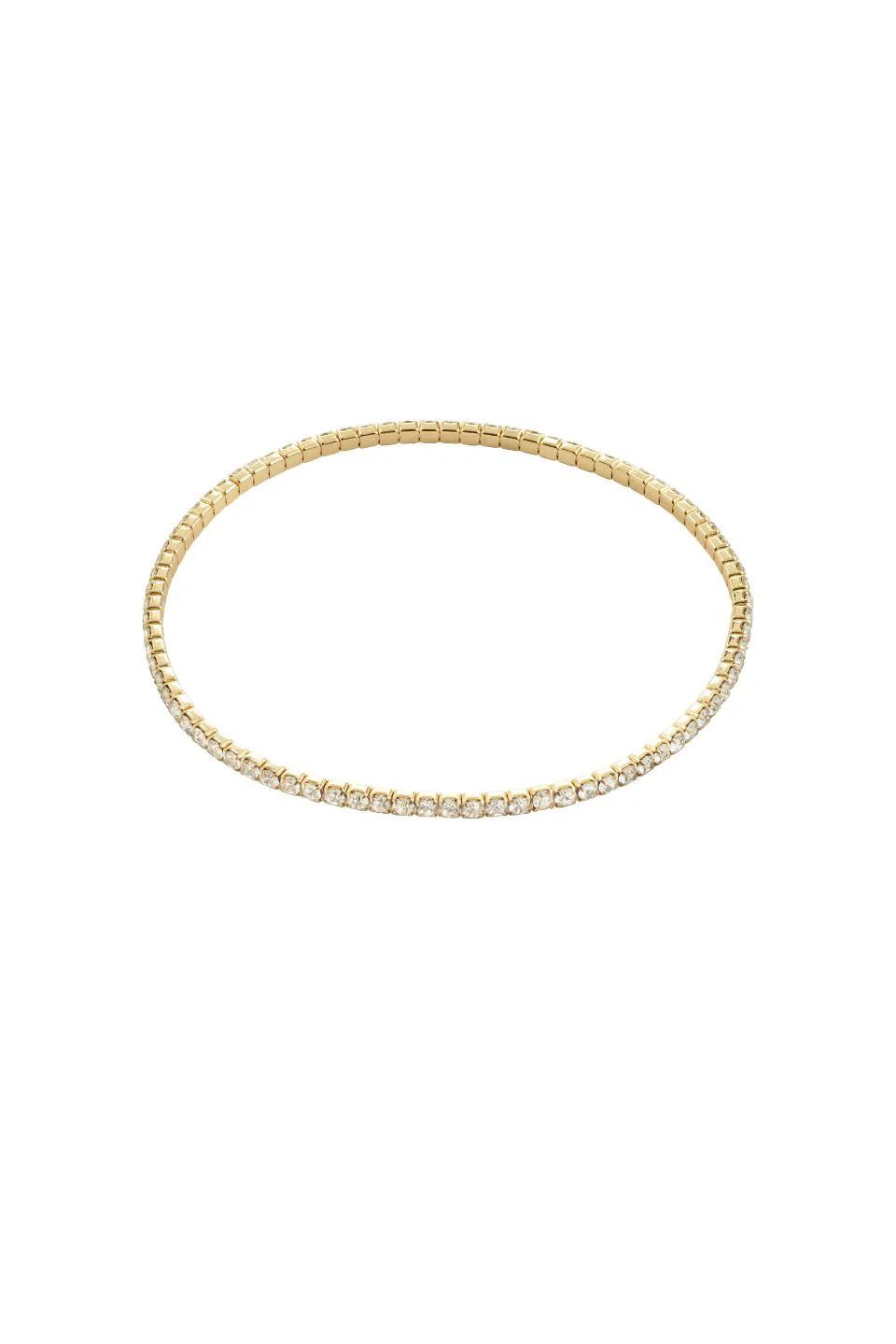 Arash Gold Plated Crystal Stretchy Bracelet