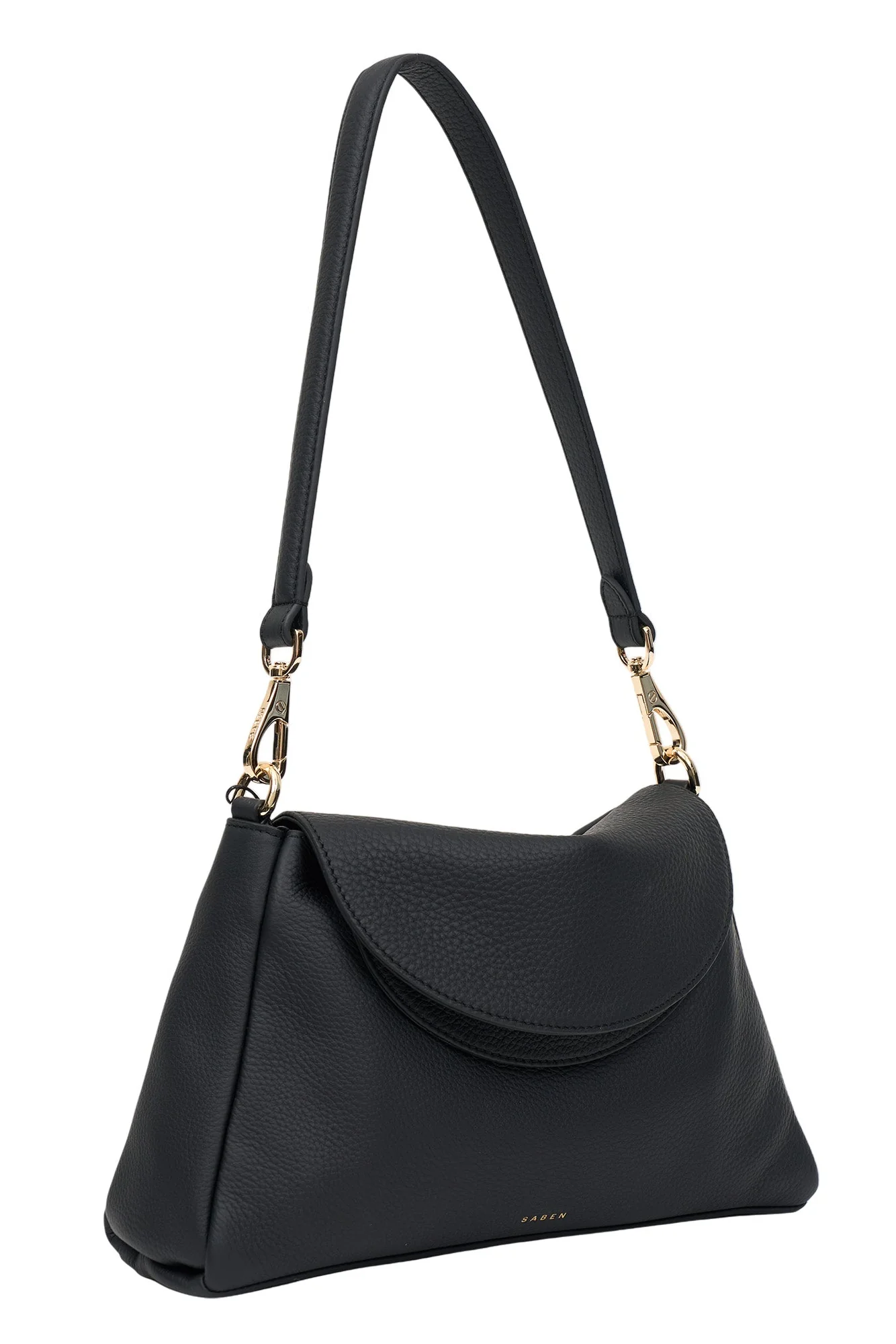 Beckett Black Luxe Crossbody Bag - Image 3