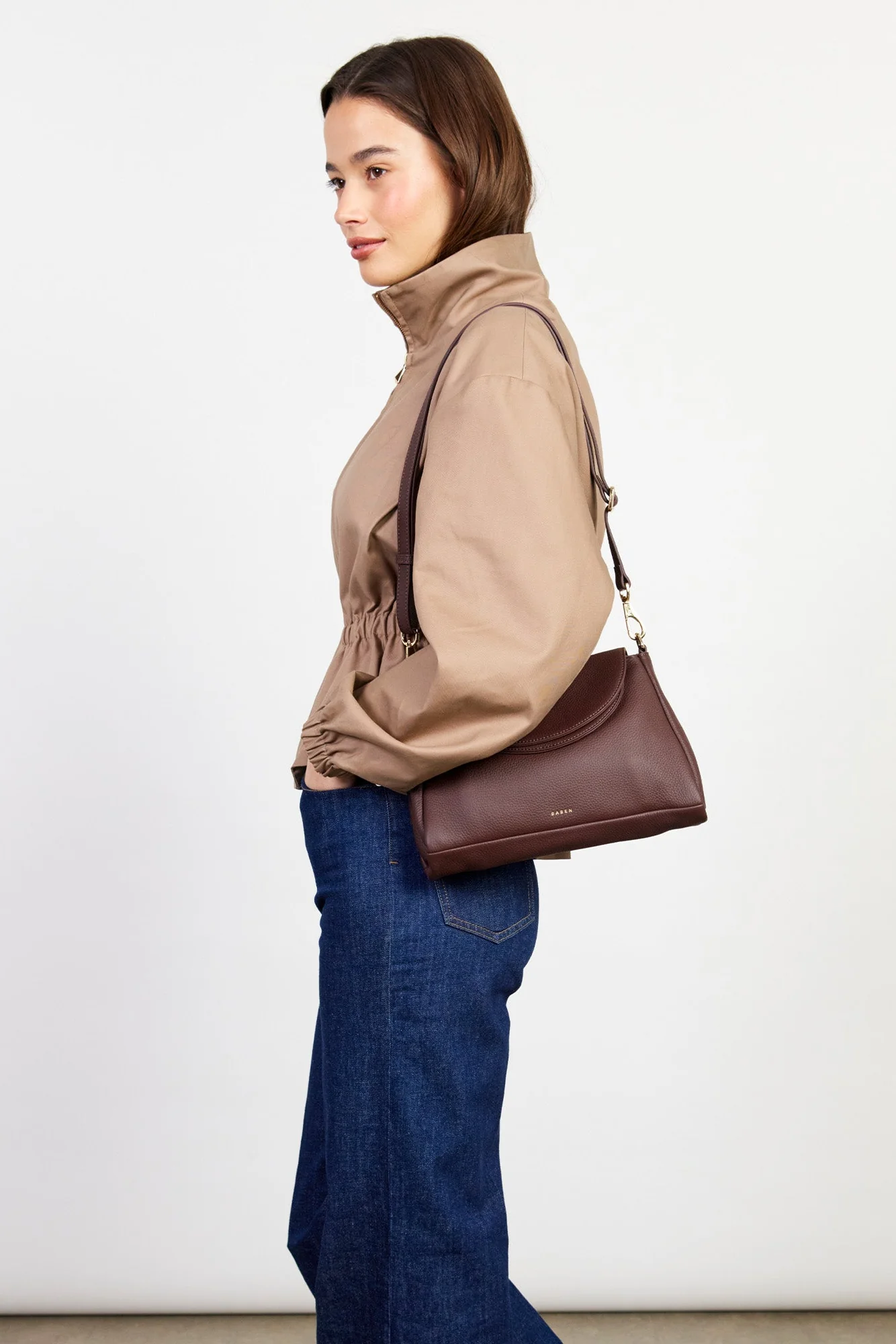 Beckett Espresso Luxe Crossbody Bag - Image 3