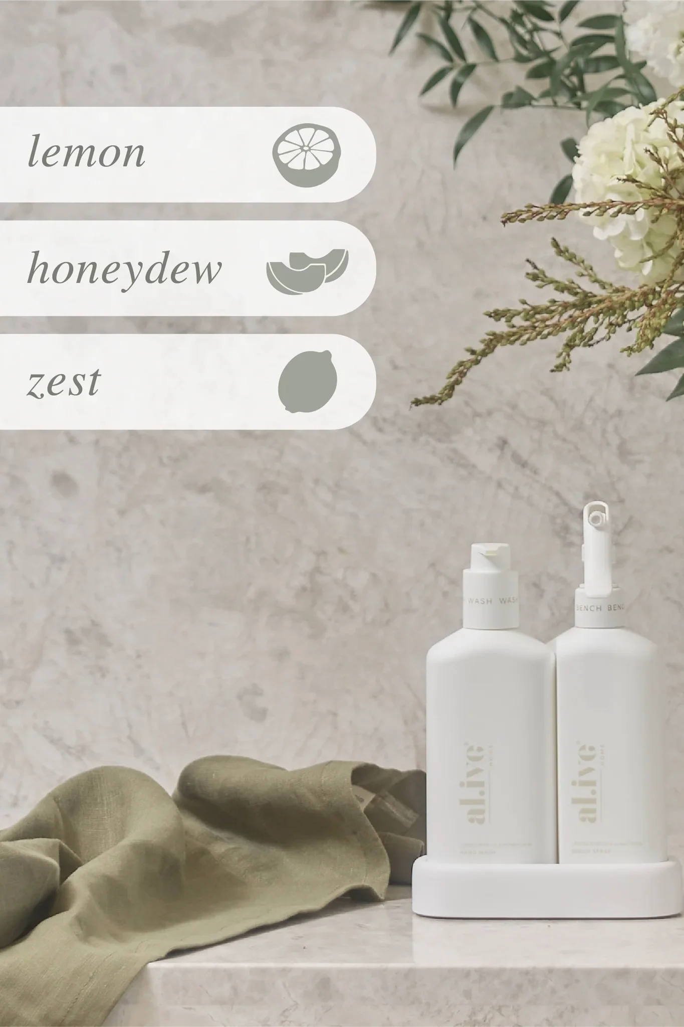 Lemon Myrtle + Honeydue White Kitchen 300ml Duo - Image 4
