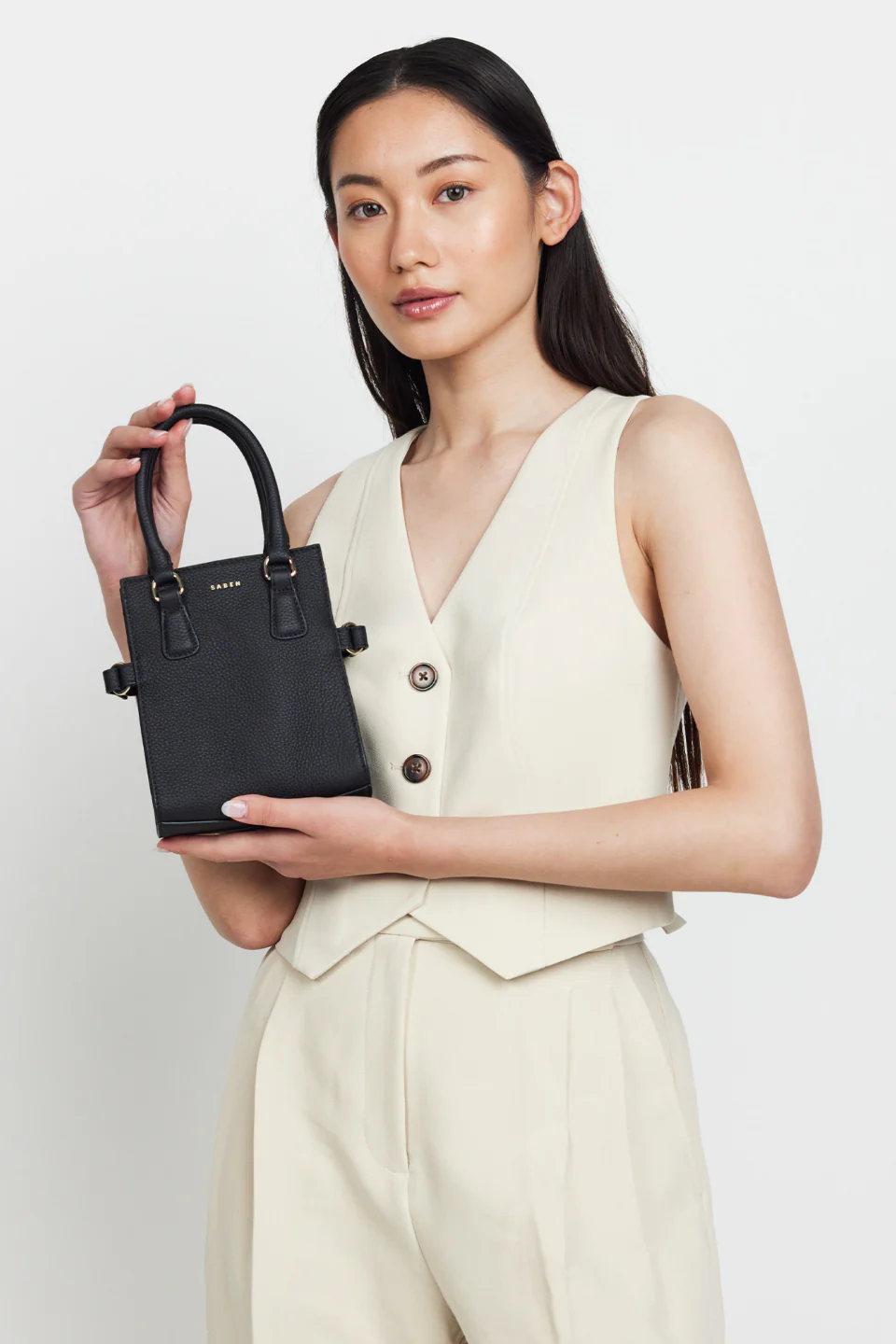 Bianca Black Small Crossbody Bag - Image 3