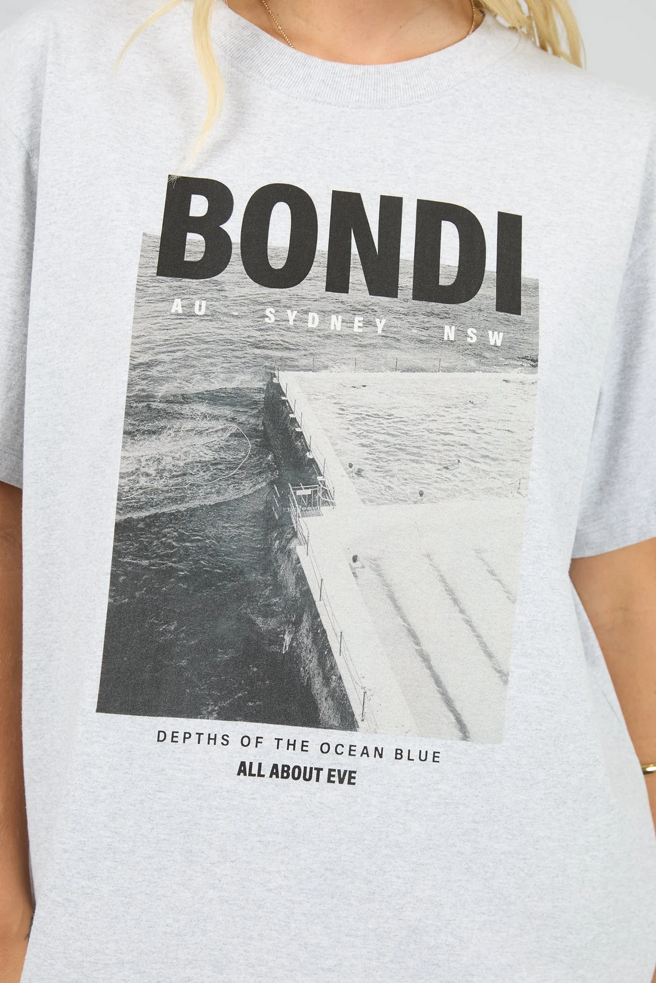 Bondi Snow Marle Graphic Print Box Tee - Image 3