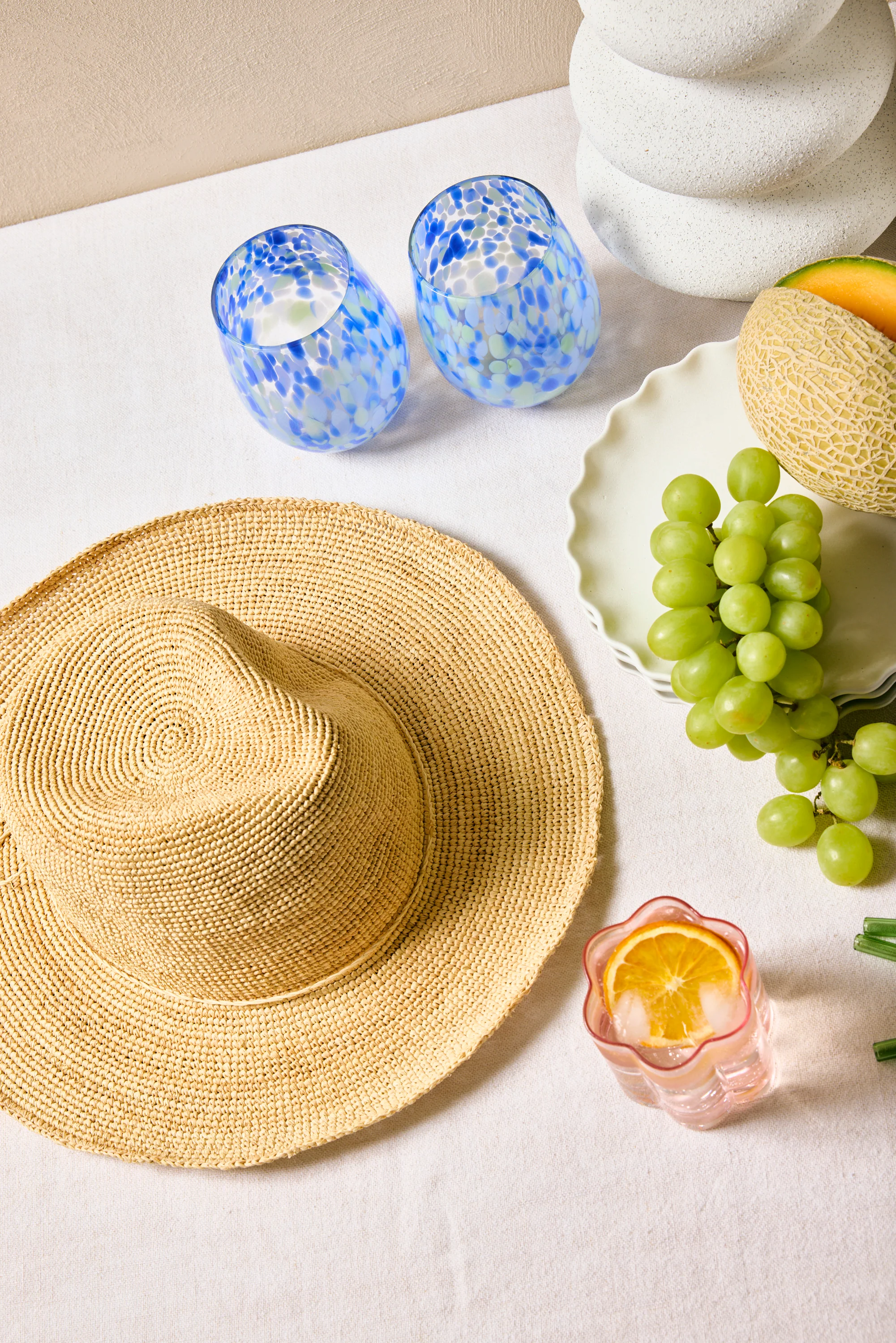 Callie Natural Raffia Panama Hat - Image 2