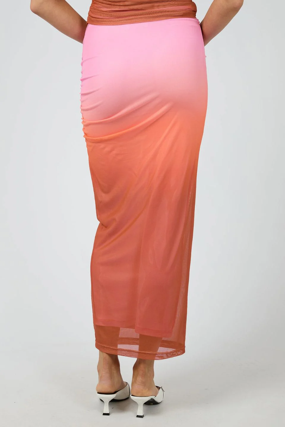Camilla Sunset Pink Midi Skirt - Image 4