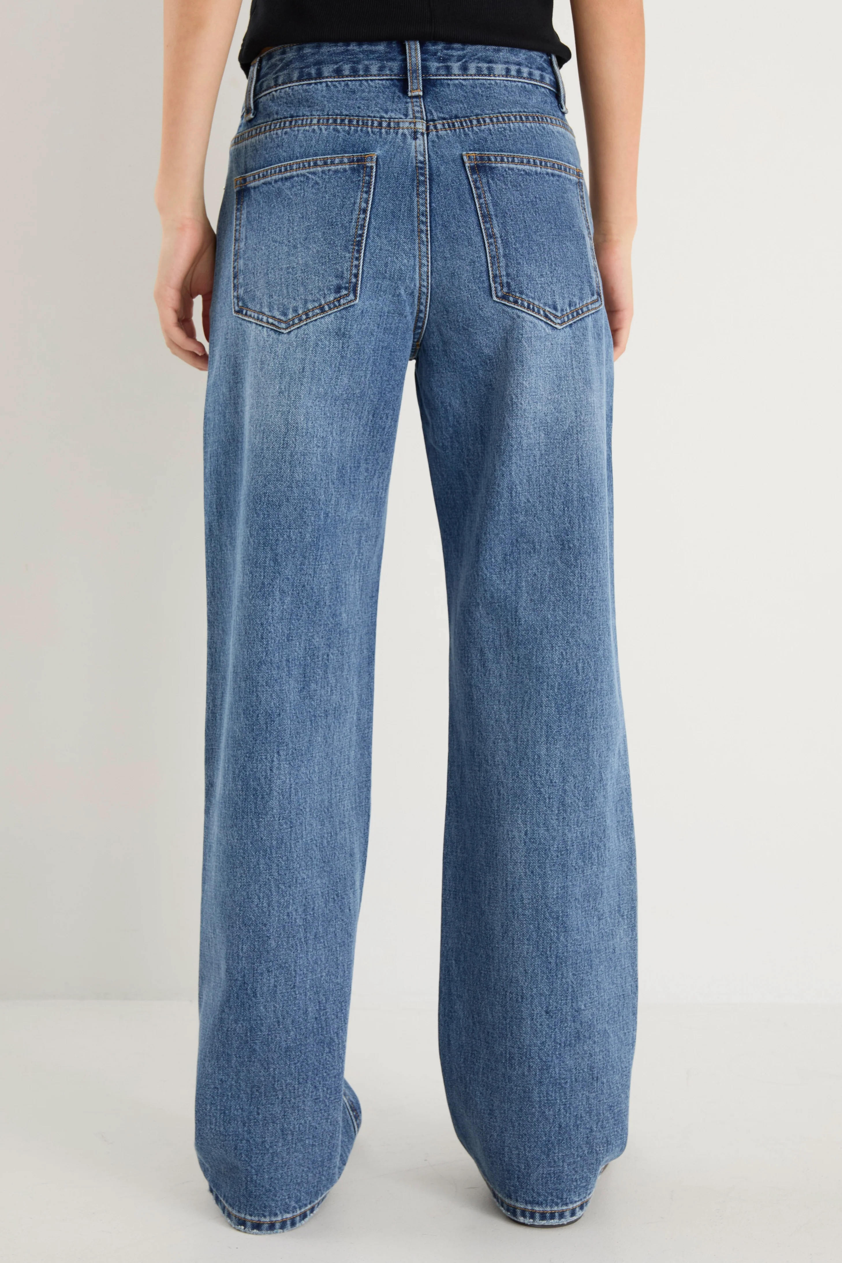 Cedar Storm Blue Mid Rise Relaxed Jean - Image 6