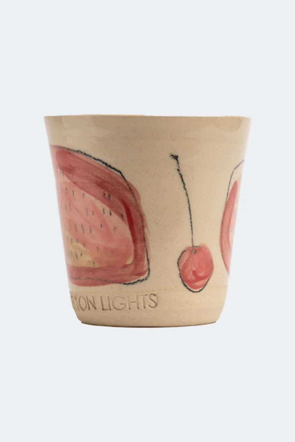 Cherry + Pomegranate LE Hand Painted 530g Ceramic Candle - Image 2