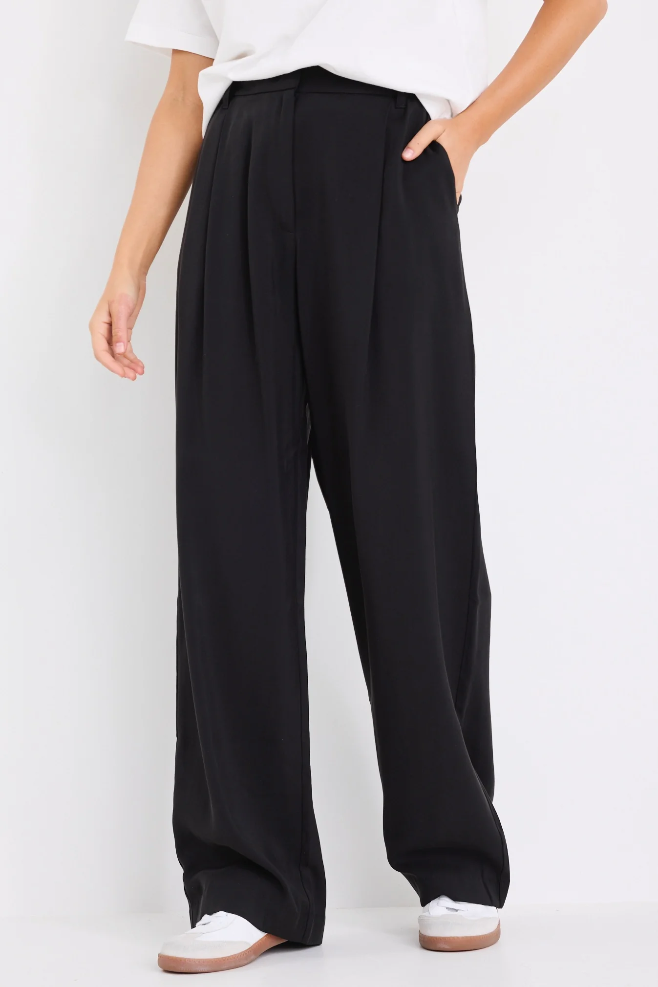 Confidential Black Soft Touch Longer Length Elastic Back Pants - Image 7