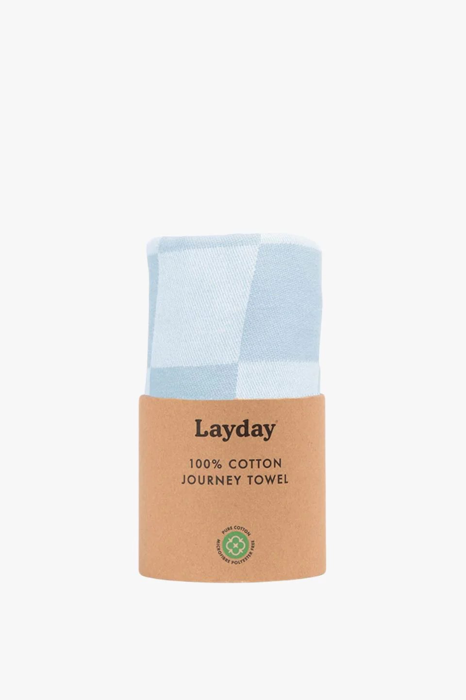 Cove Sky Check Cotton Beach Towel - Image 3