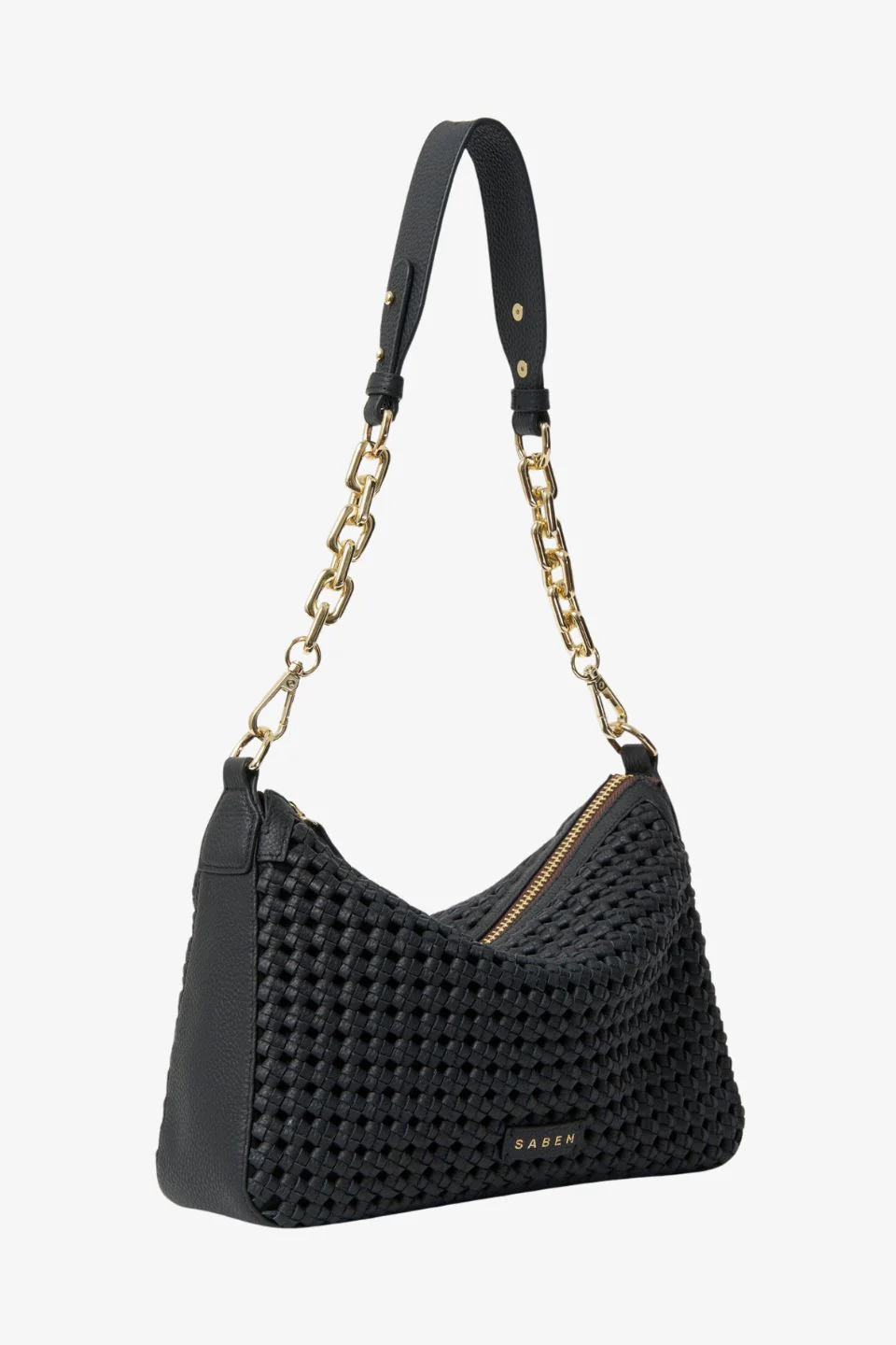 Dane Black Braid Chain Shoulder Bag - Image 3
