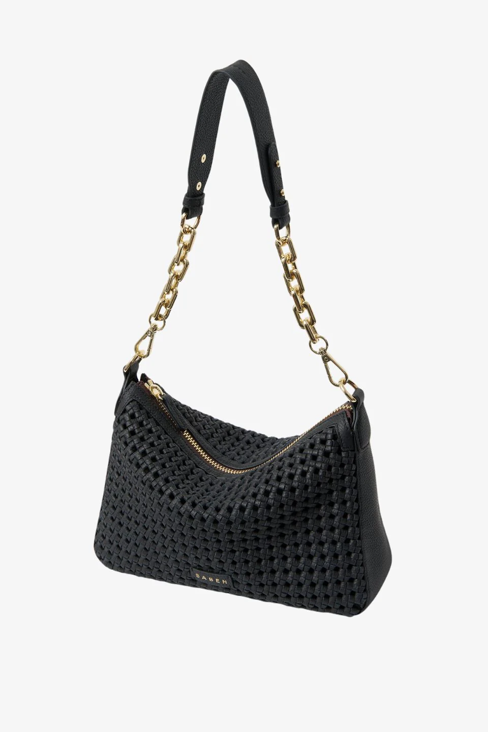 Dane Black Braid Chain Shoulder Bag - Image 6