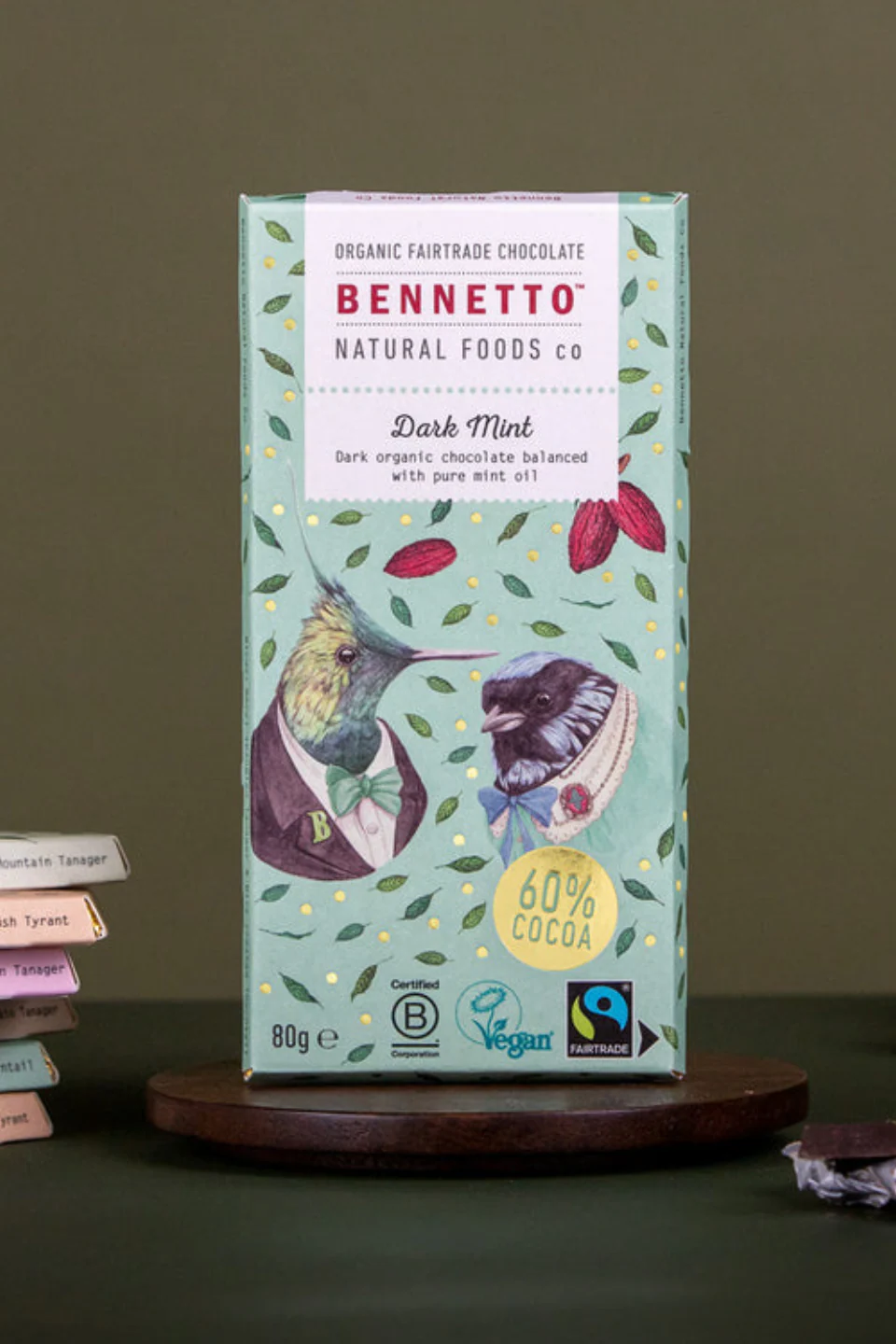 Dark Mint 80g Green Fairtrade Chocolate - Image 4