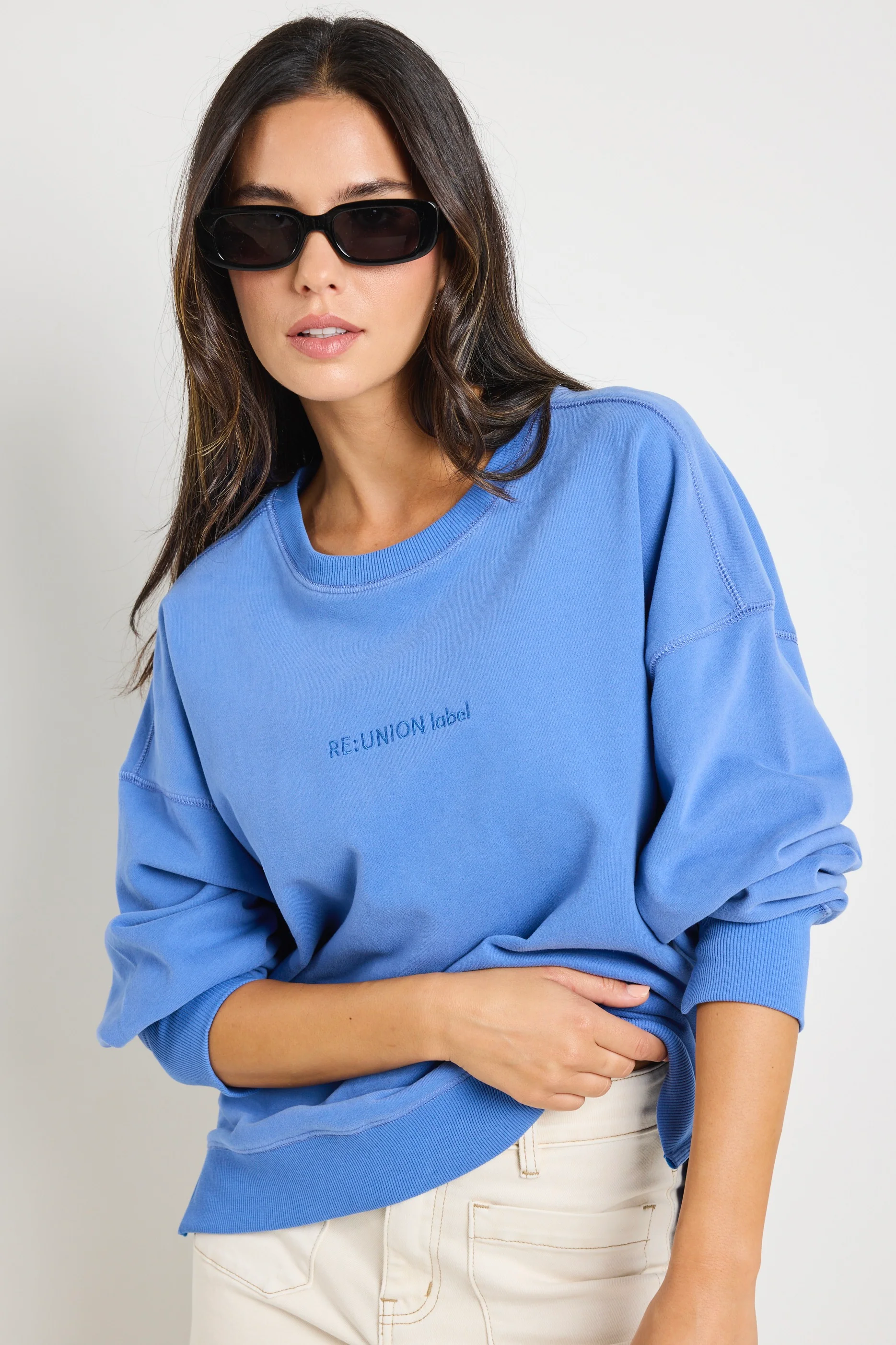 Daylight Mid Blue RE:UNION Label Sweatshirt - Image 2