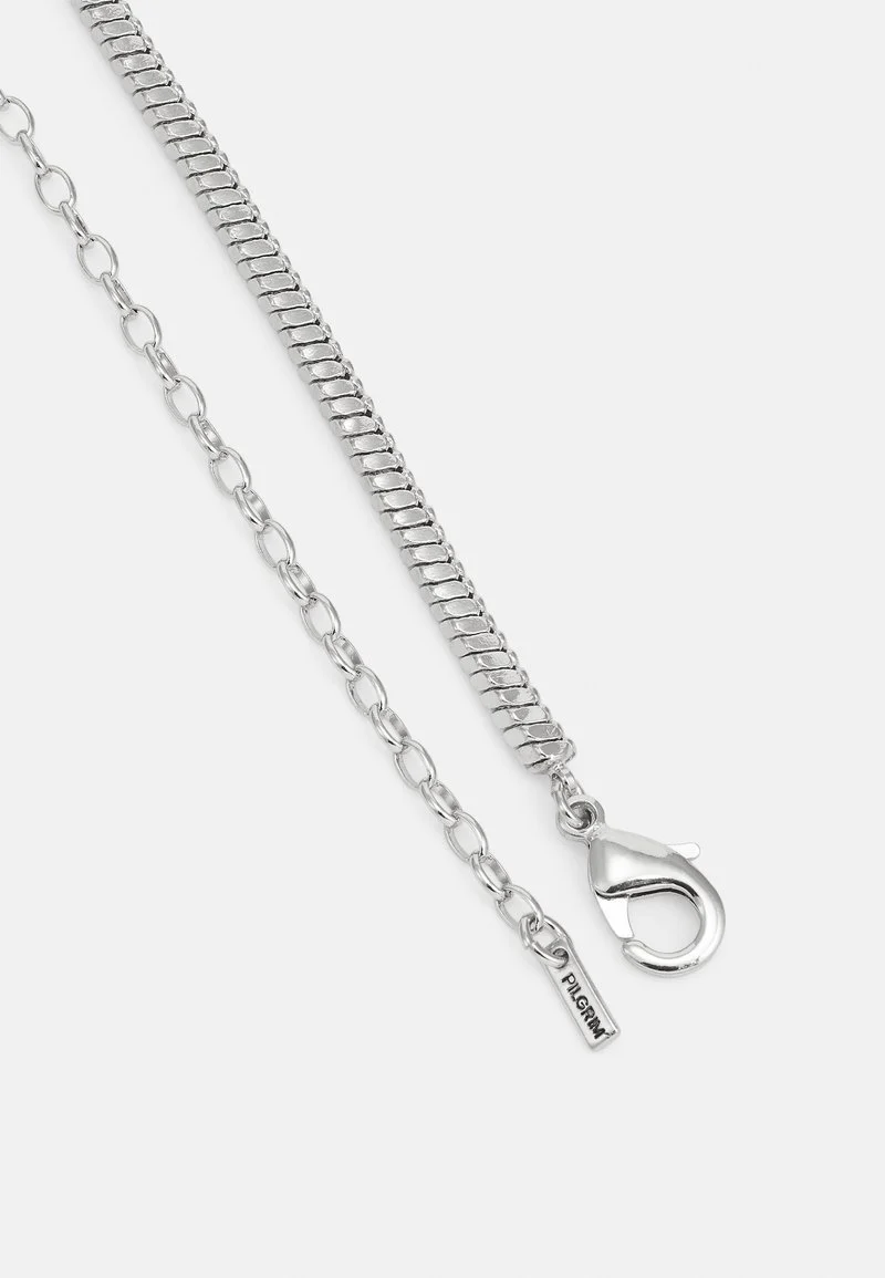 Dominique Flat Snake Silver Chain Recycled Necklace - Image 2