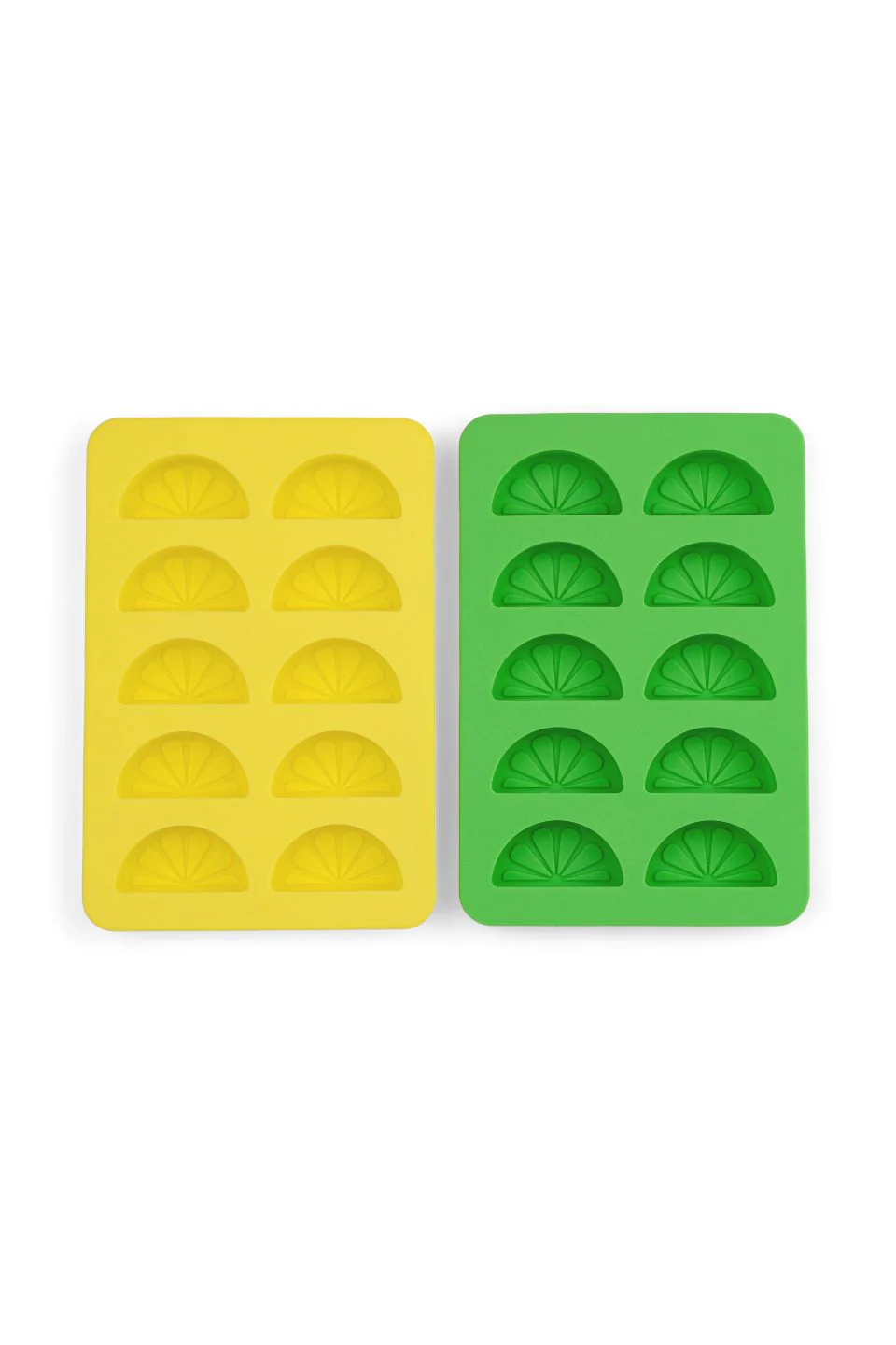 Dotty Citrus Wedge Set 2 Ice Trays