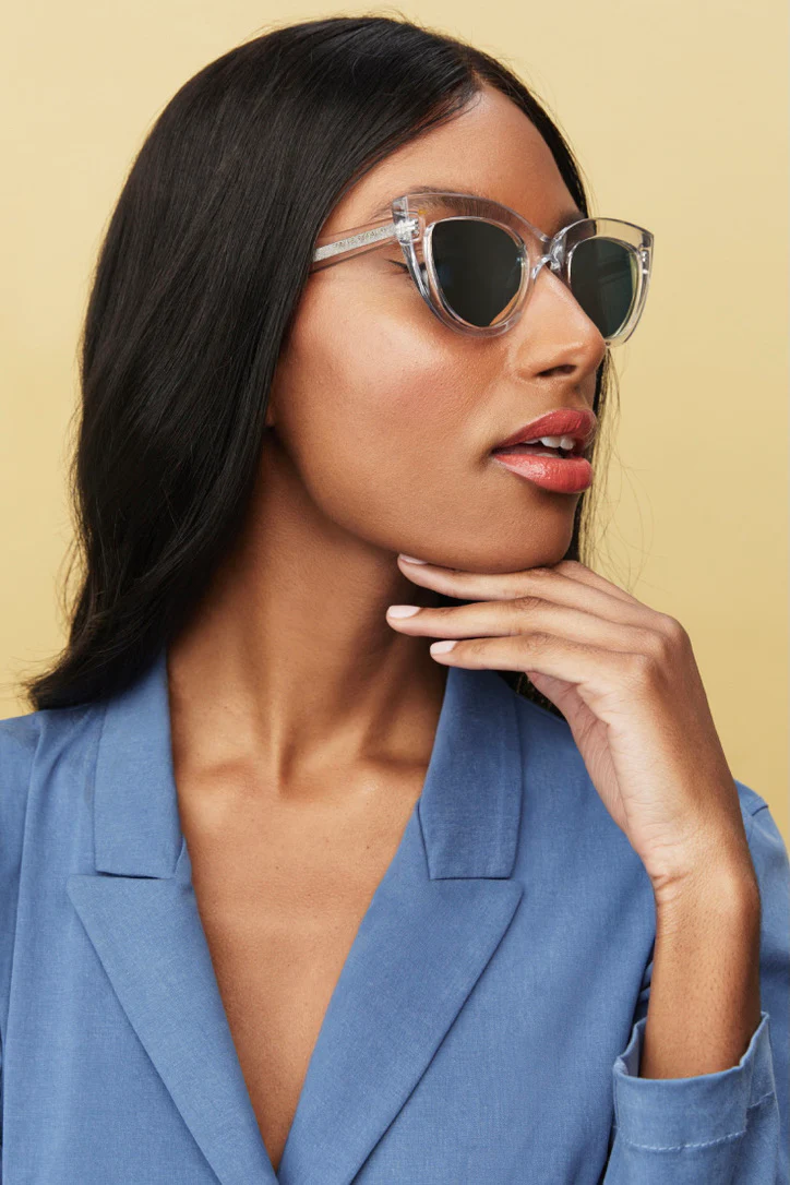 Double Take Cat Eye Crystal Sunglasses - Image 2