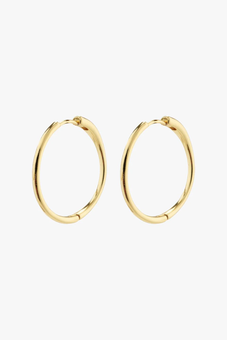 Eanna Large Hoops Recycled Gold Plated Earrings - Image 2