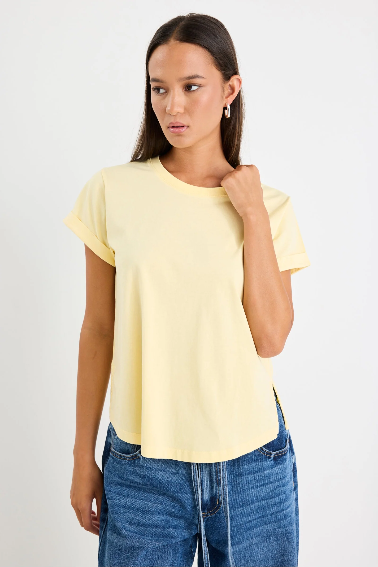 Editor Butter Crew Neck Short Sleeved Tee
