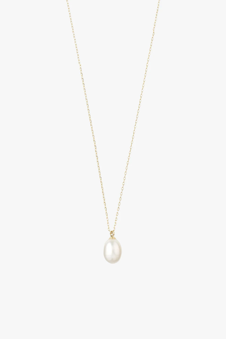 Eila Pi Gold Pearl Drop Necklace - Image 2