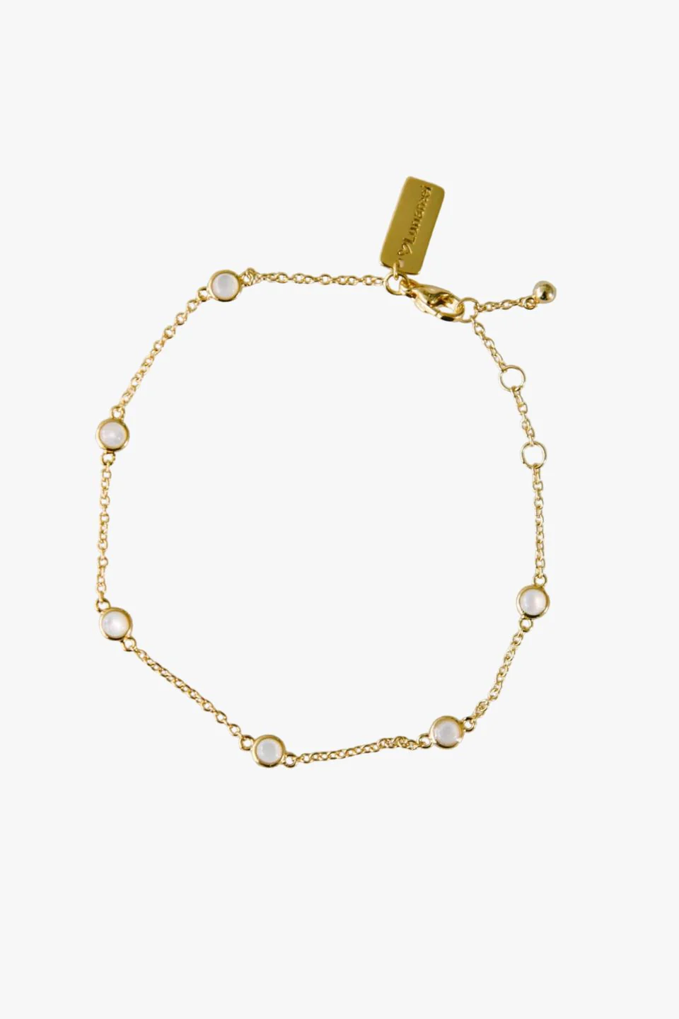 Elara Mother Of Pearl 18k EOL Gold Plate Bracelet - Image 2