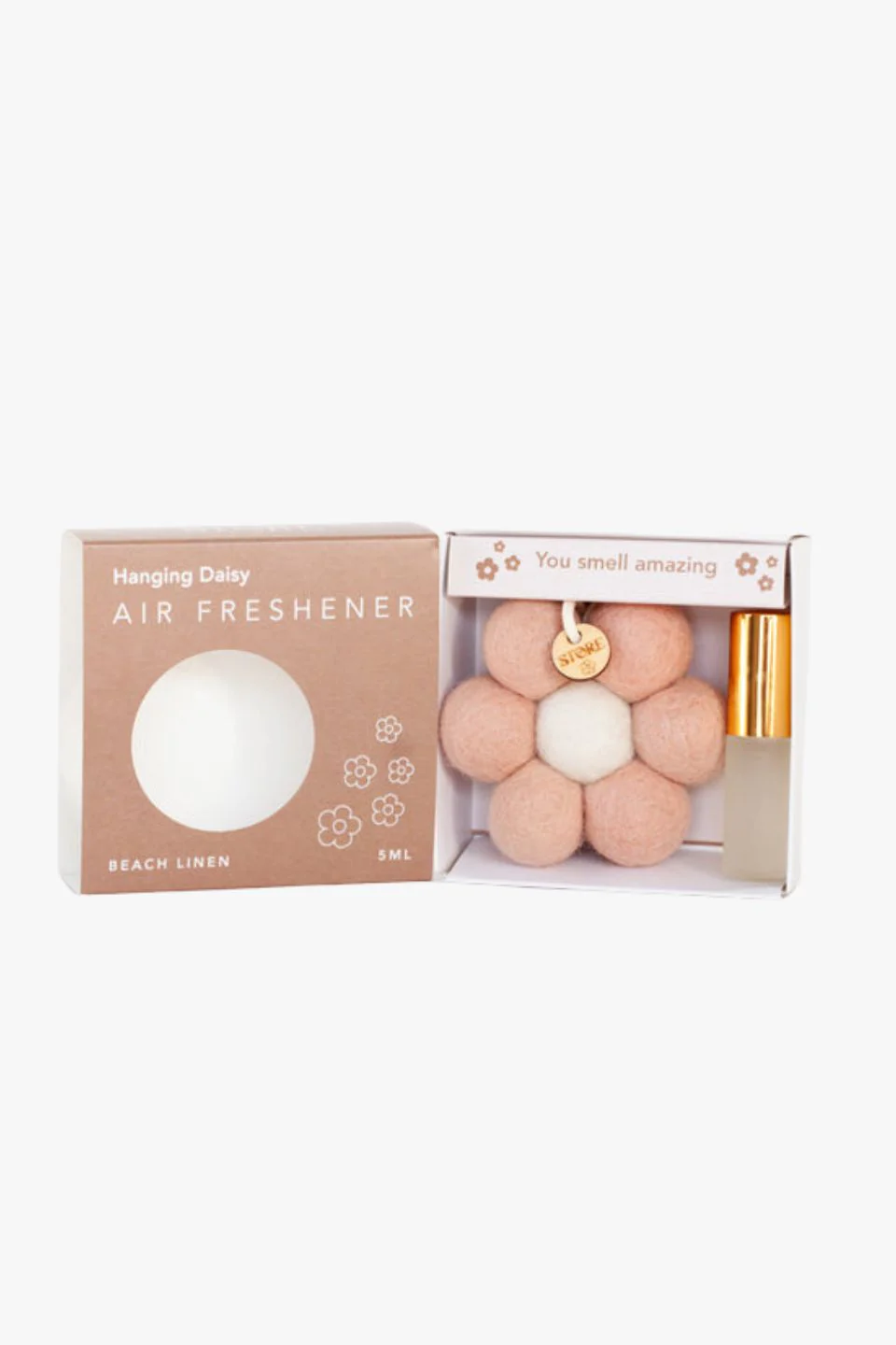 Felt Hanging Blush Daisy Air Freshener - Image 3