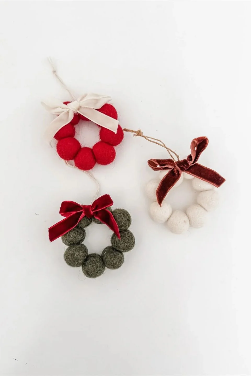 Felt Red Wreath