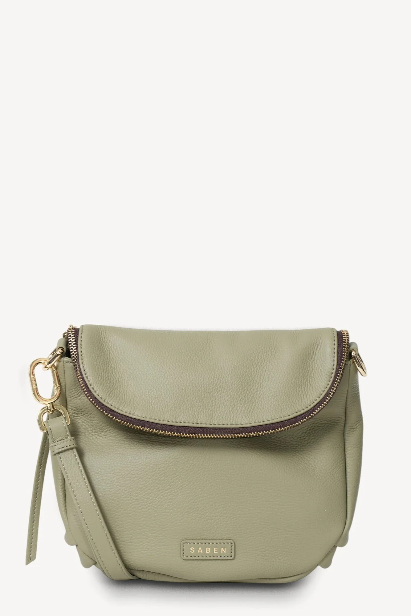 Fifi Eucalyptus Leather Shoulder Bag - Image 3