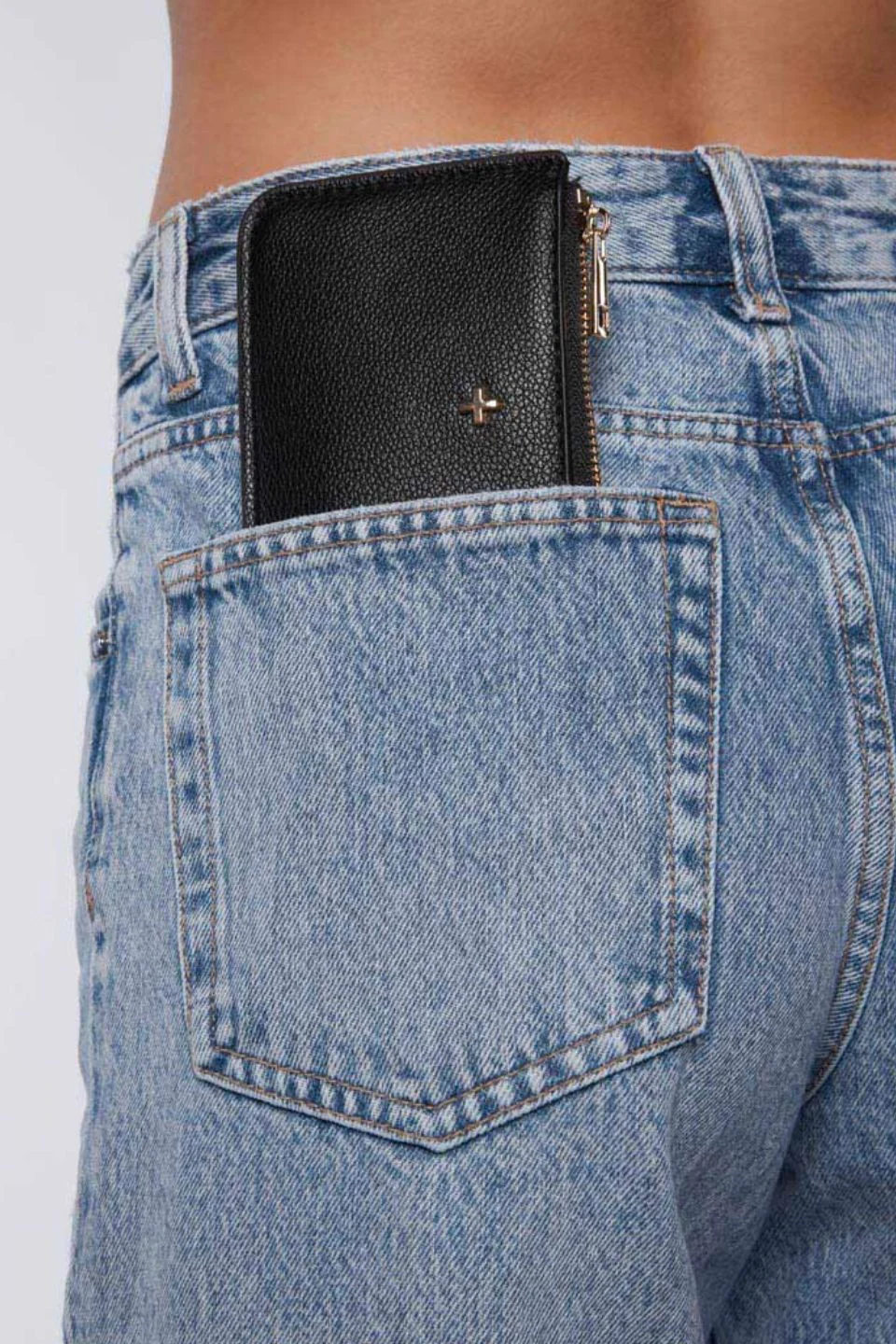 Fitz Black Pebble Vegan Leather Card Holder - Image 2