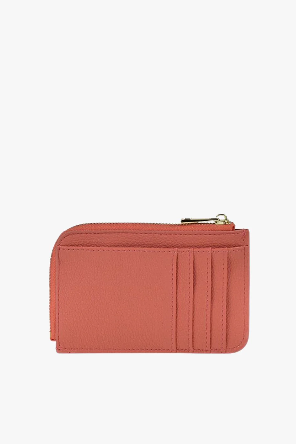 Fitz Coral Pebble Vegan Leather Card Holder - Image 3