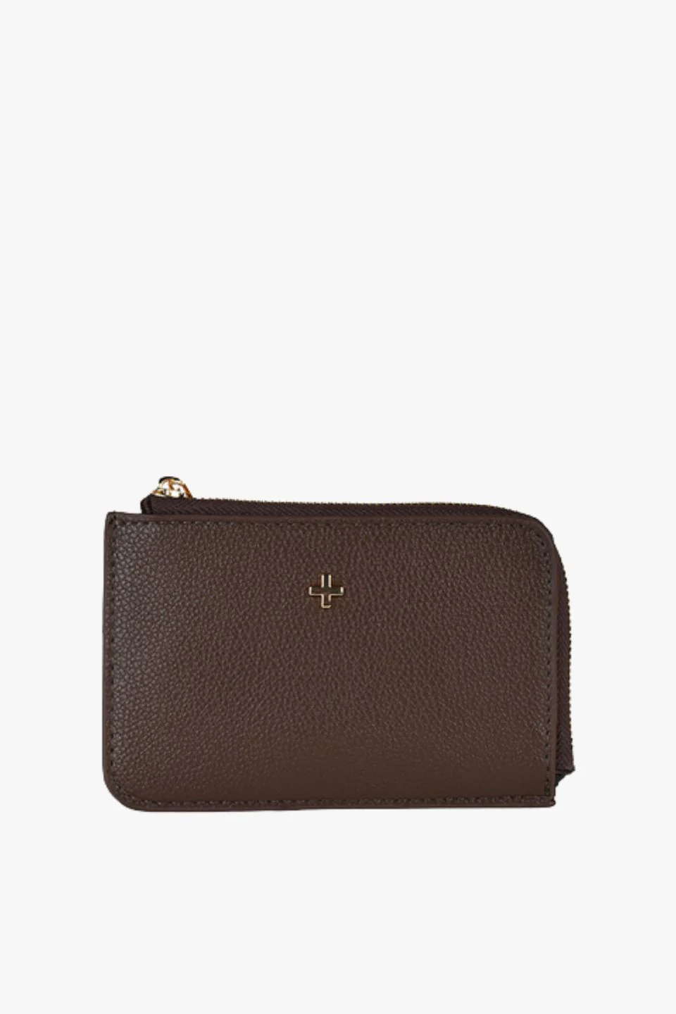Fitz Chocolate Pebble Vegan Leather Card Holder