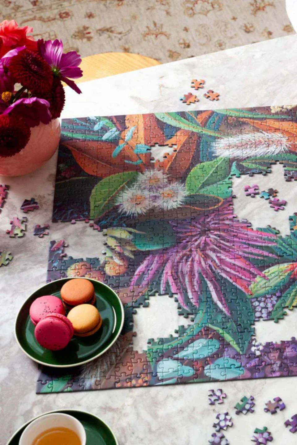 Floral Delight Pink Puzzle 1000pce by Jo Gallagher - Image 2
