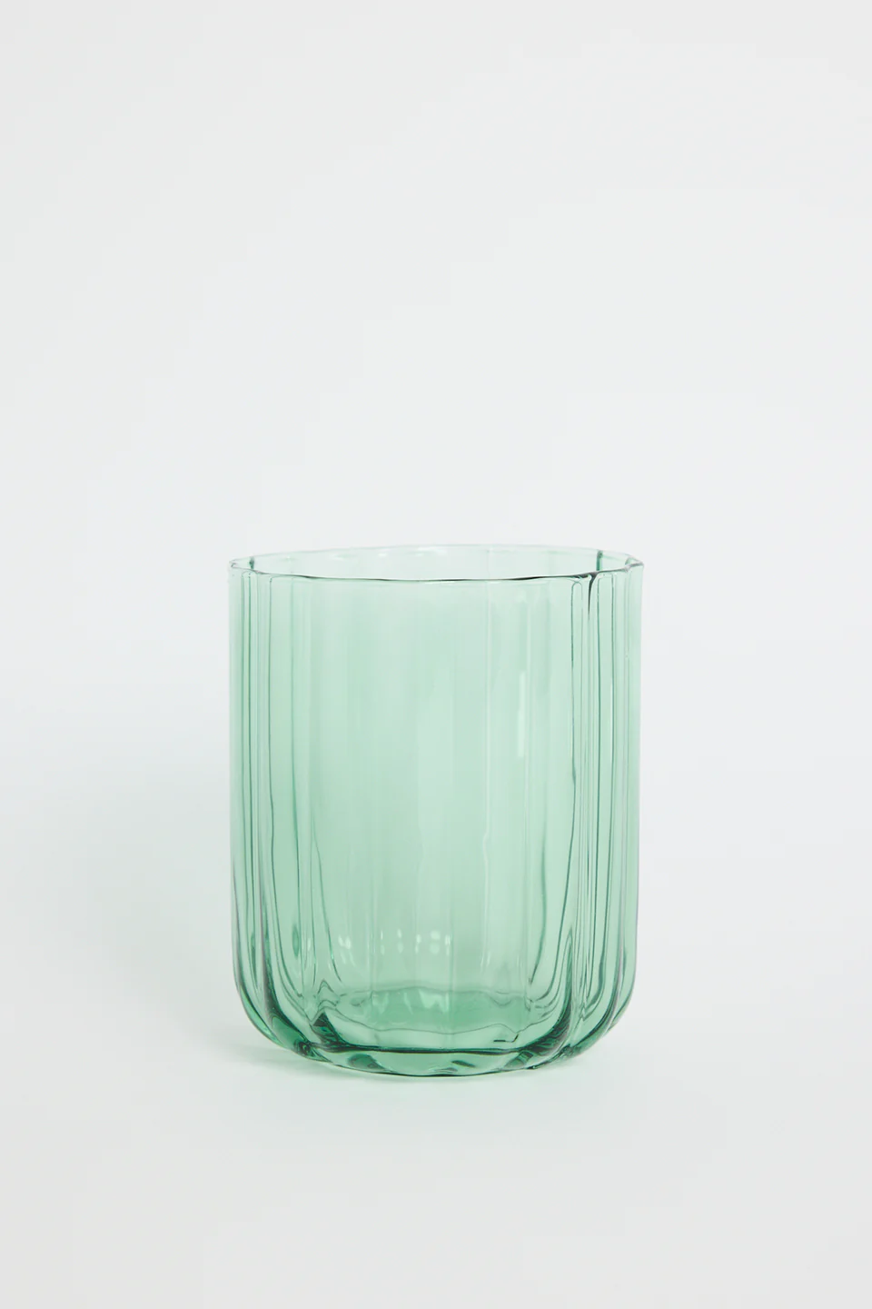 Fluted Green Tumbler