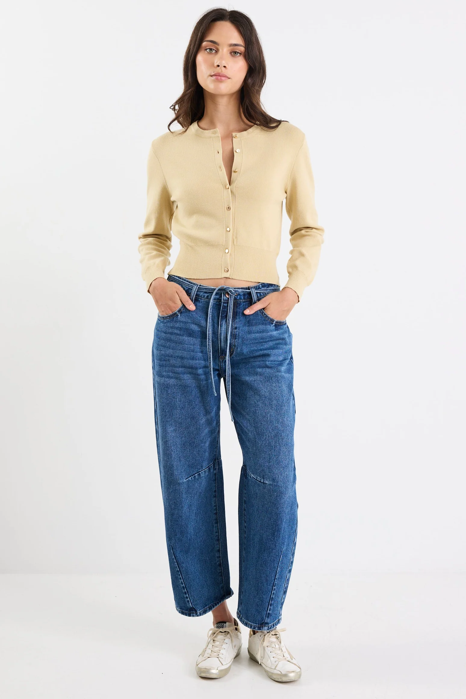 Fortune Honey Crewneck Cardigan - Image 4