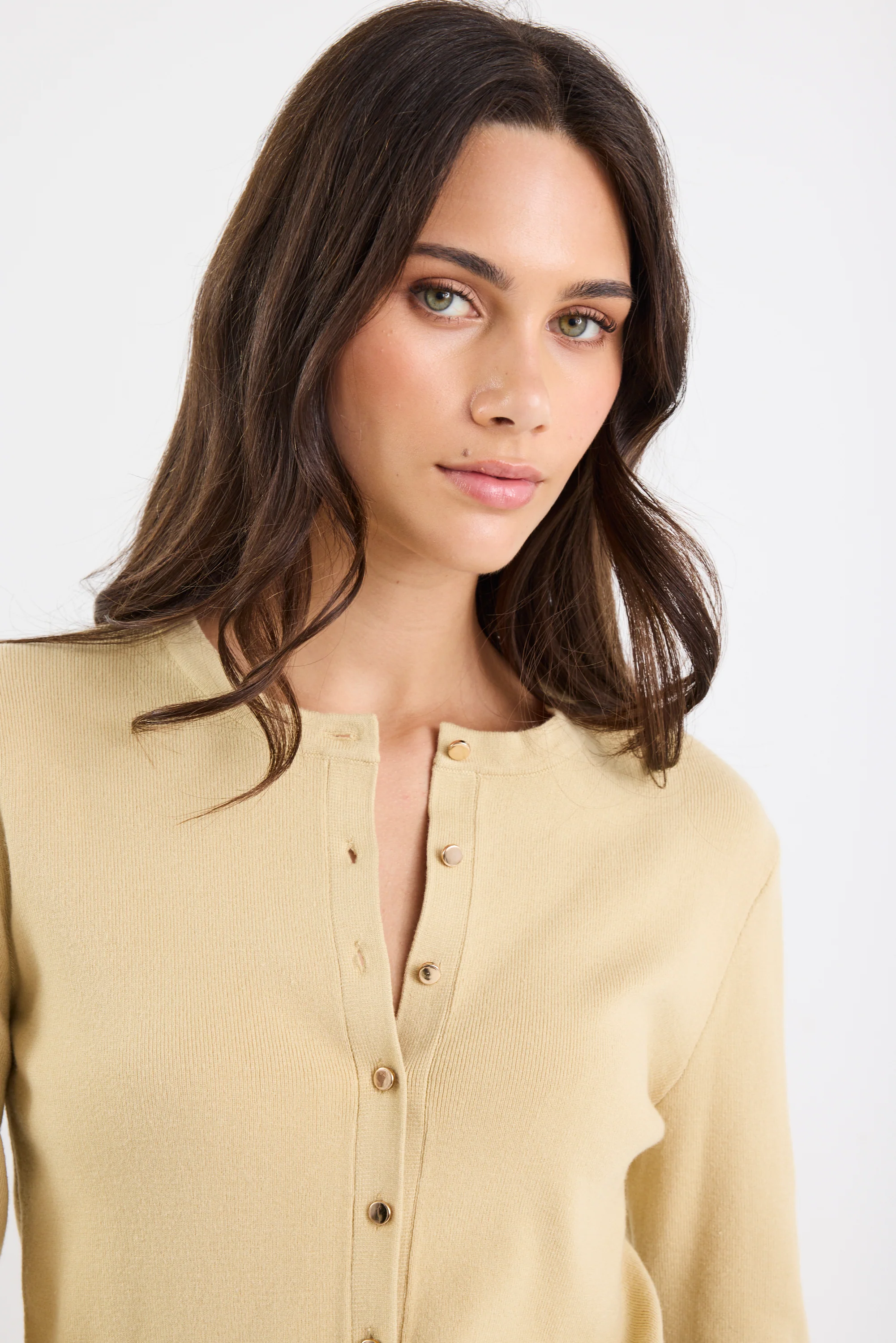 Fortune Honey Crewneck Cardigan - Image 5