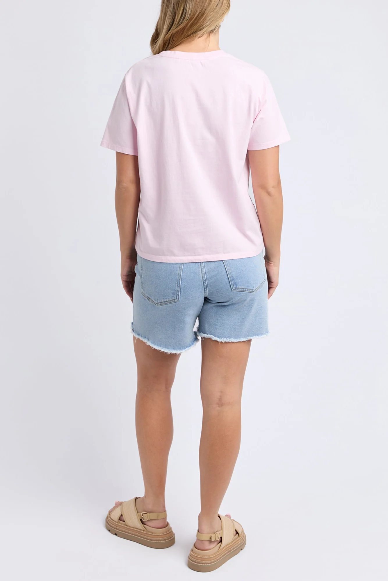 Fresca Pale Pink Printed Boxy Tee - Image 4
