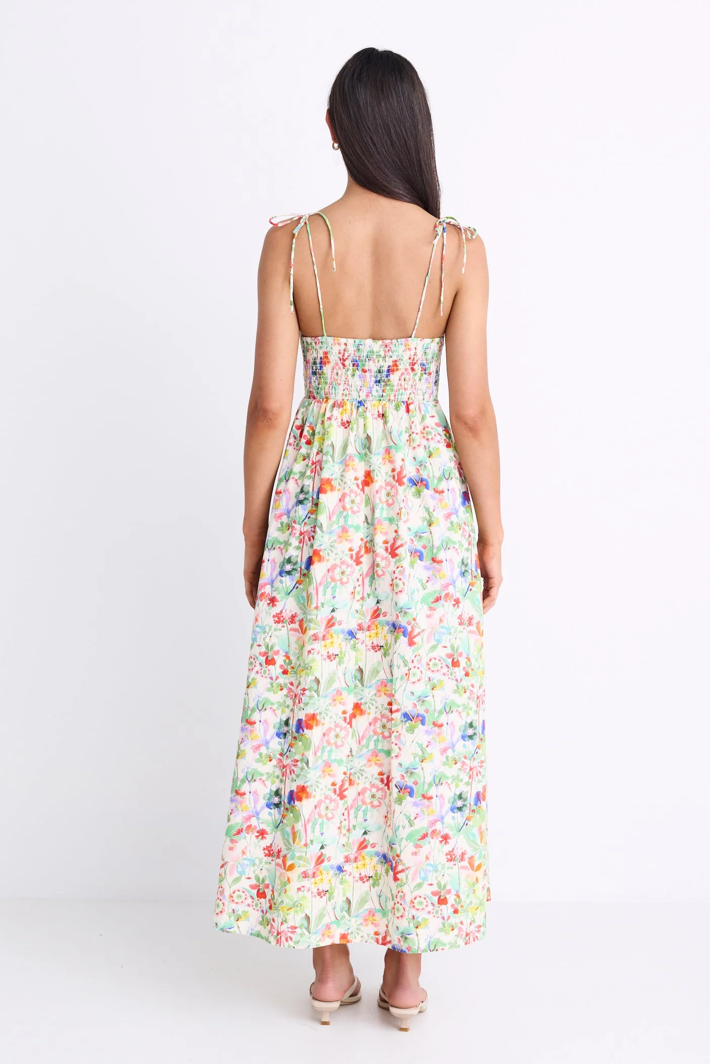 Gaze Wild Botanical Strappy Maxi Dress - Image 5