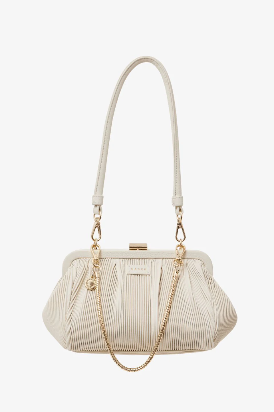 Juliet Alabaster Mini Pleated Shoulder Bag - Image 2