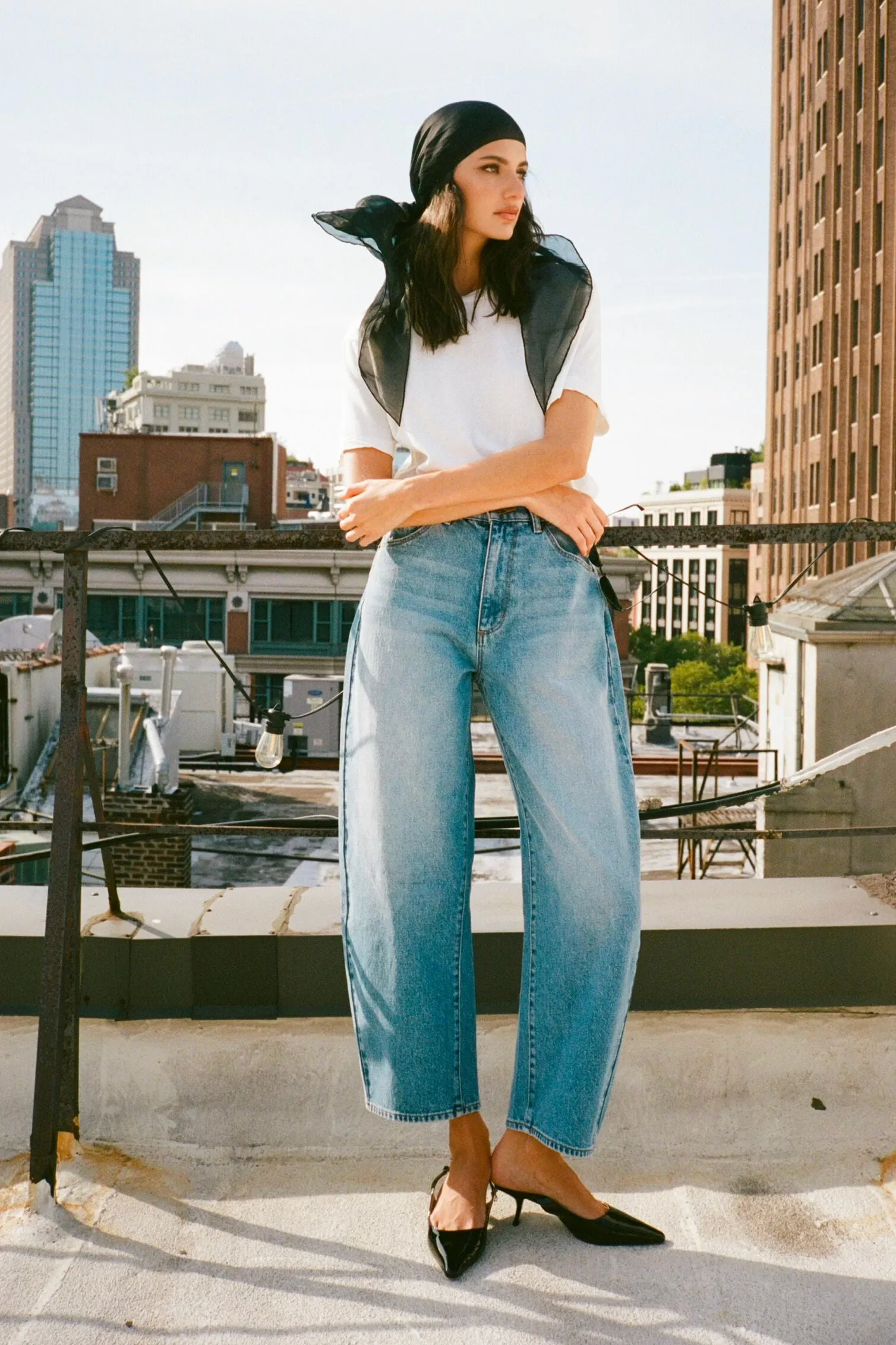 Gigi Brad Blue Barrel Jean