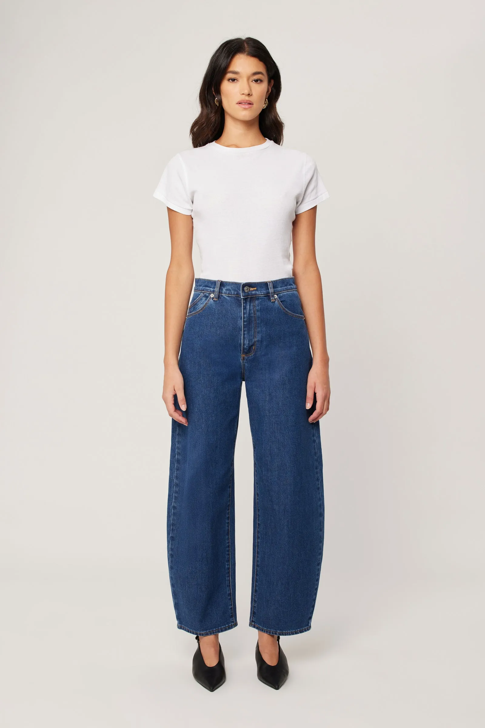 Gigi Forever Blue Mid Barrel Jean - Image 2