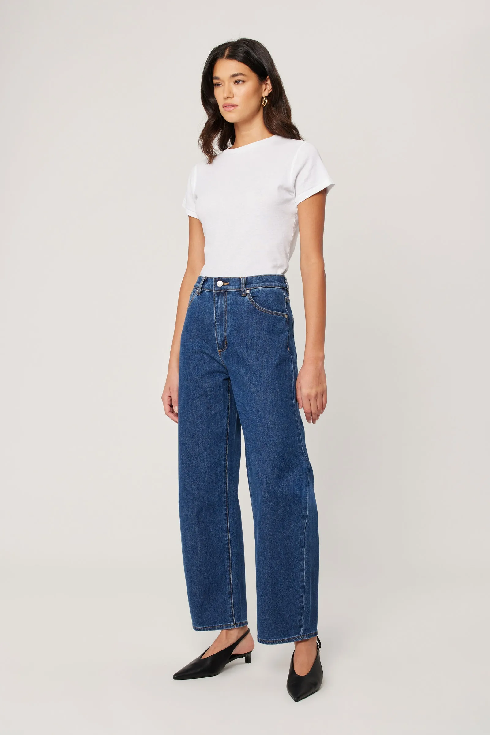 Gigi Forever Blue Mid Barrel Jean - Image 3