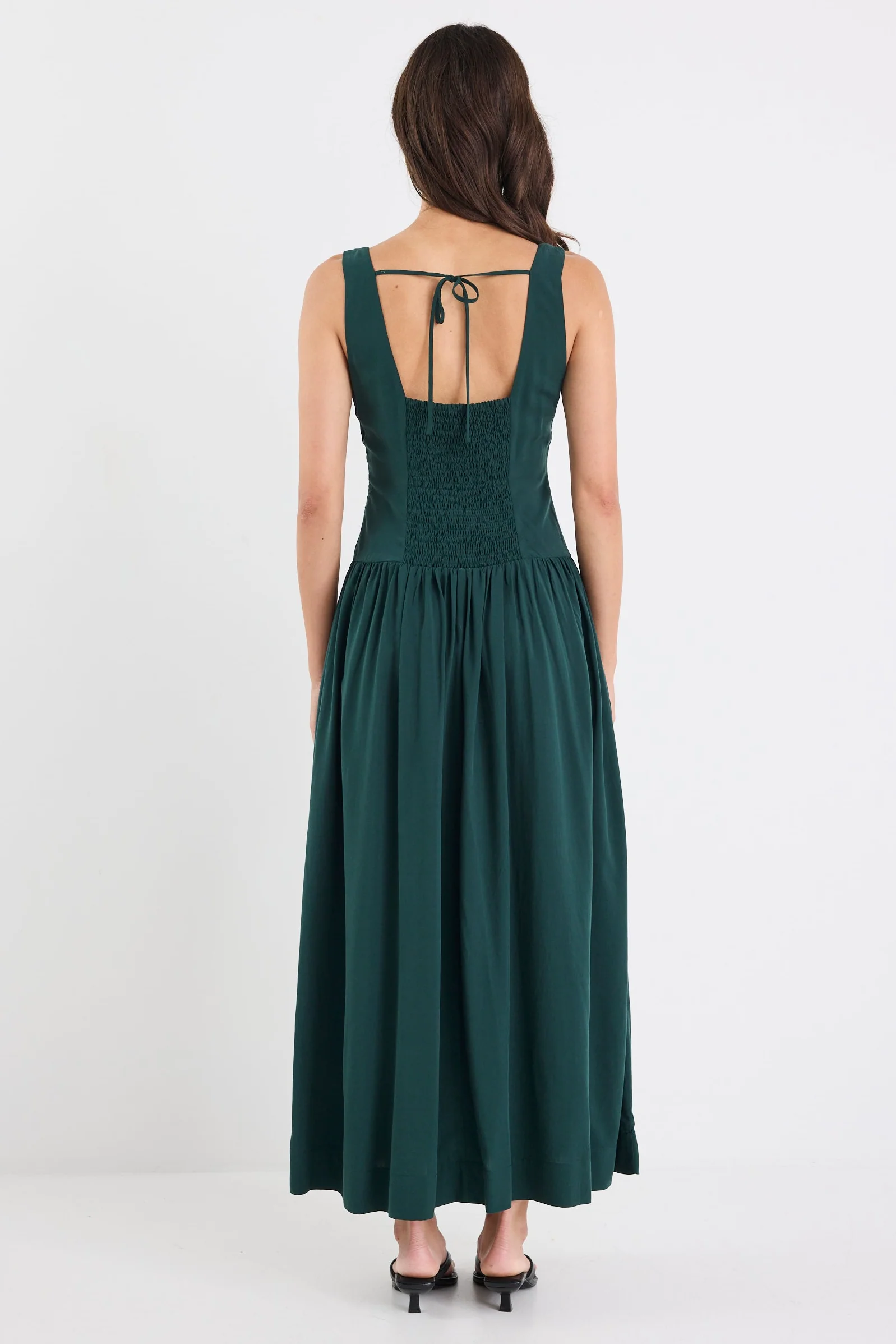 Gilded Forest Sleeveless Square Neck Maxi Dress - Image 7