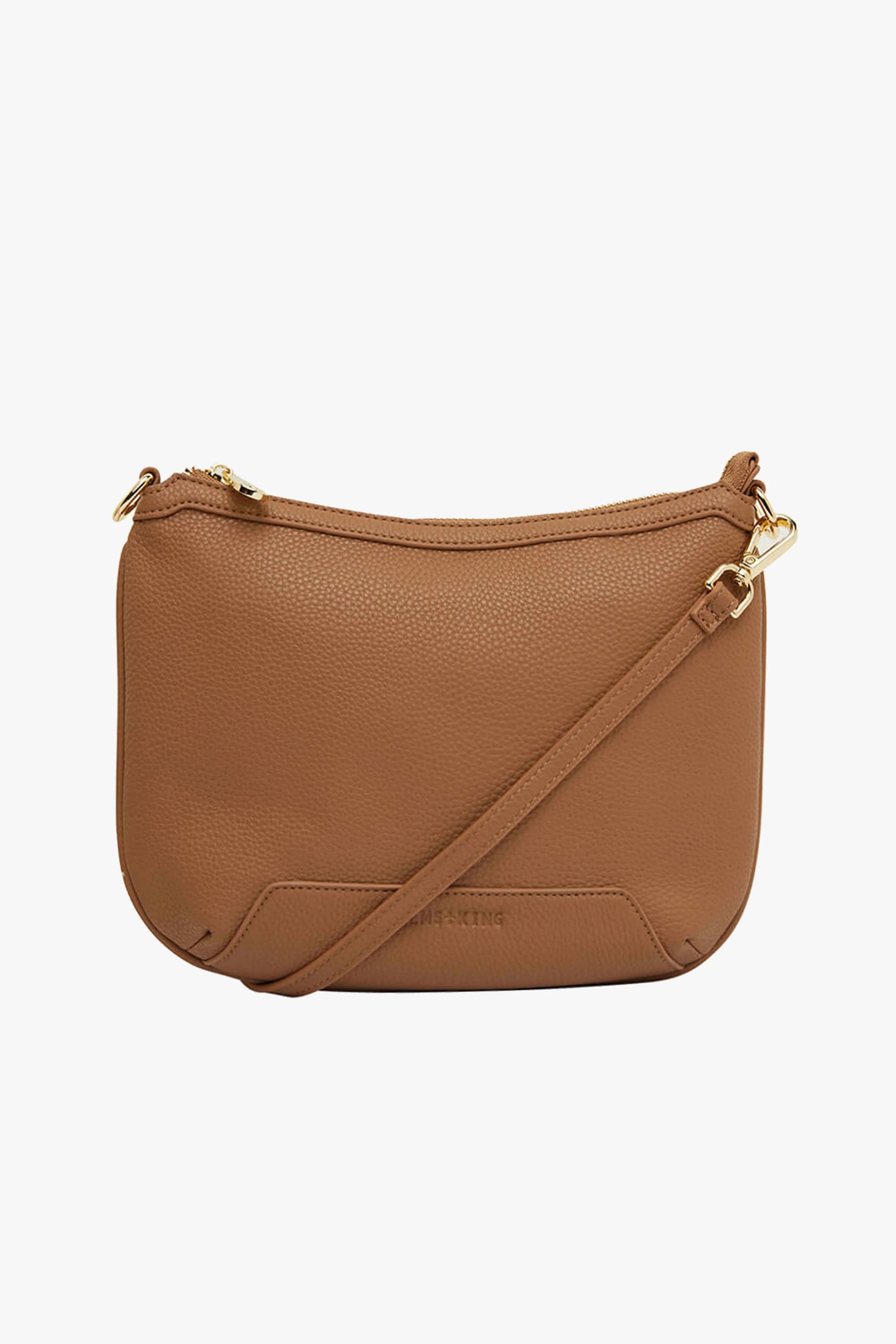 Glendale Taupe Crossbody Bag with Chain - Image 2