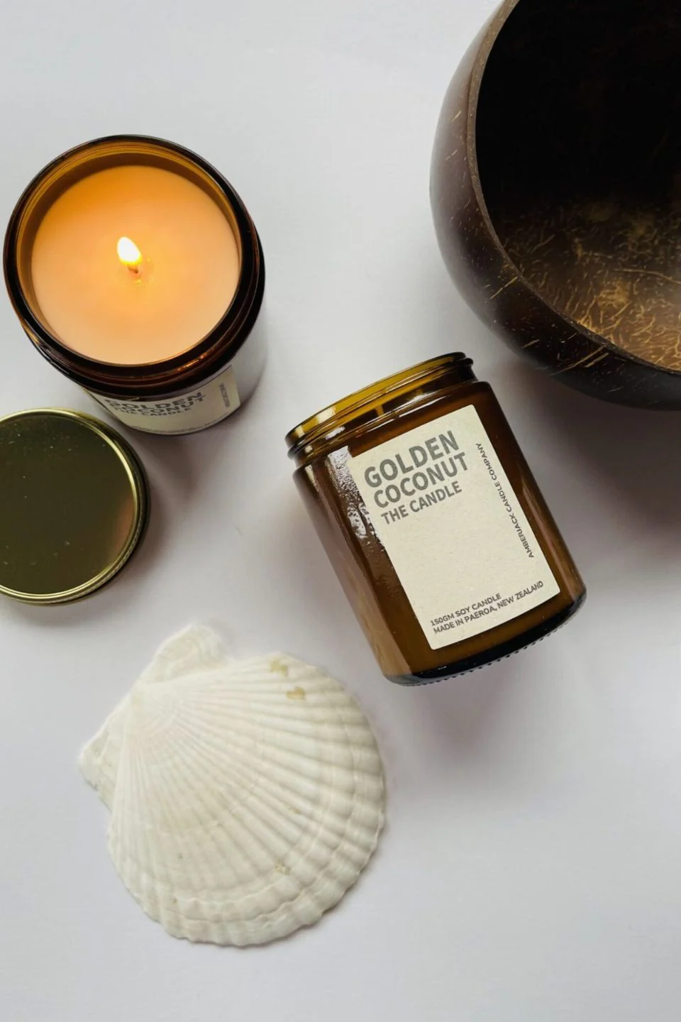Golden Coconut 400g Candle - Image 2