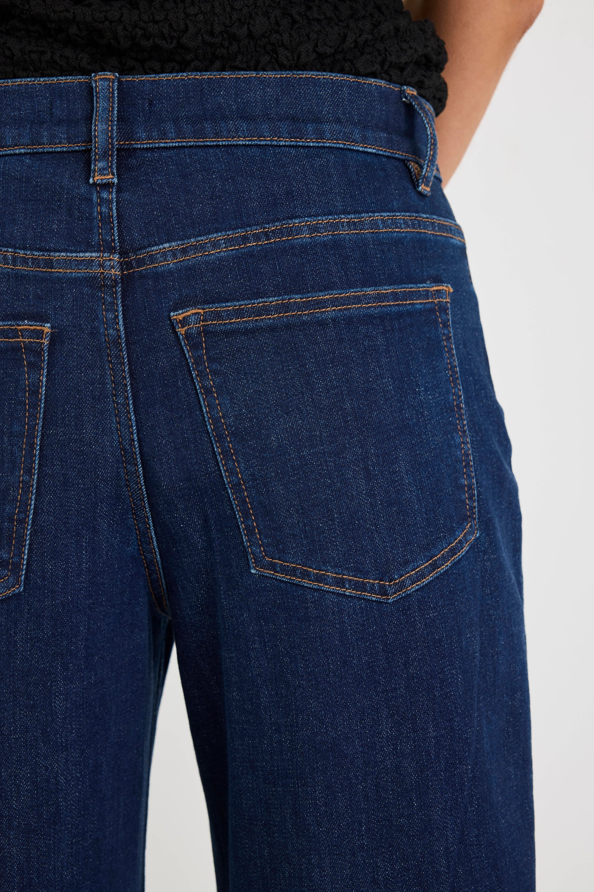 Graduate Dark Blue Stretch Barrel Jeans - Image 4