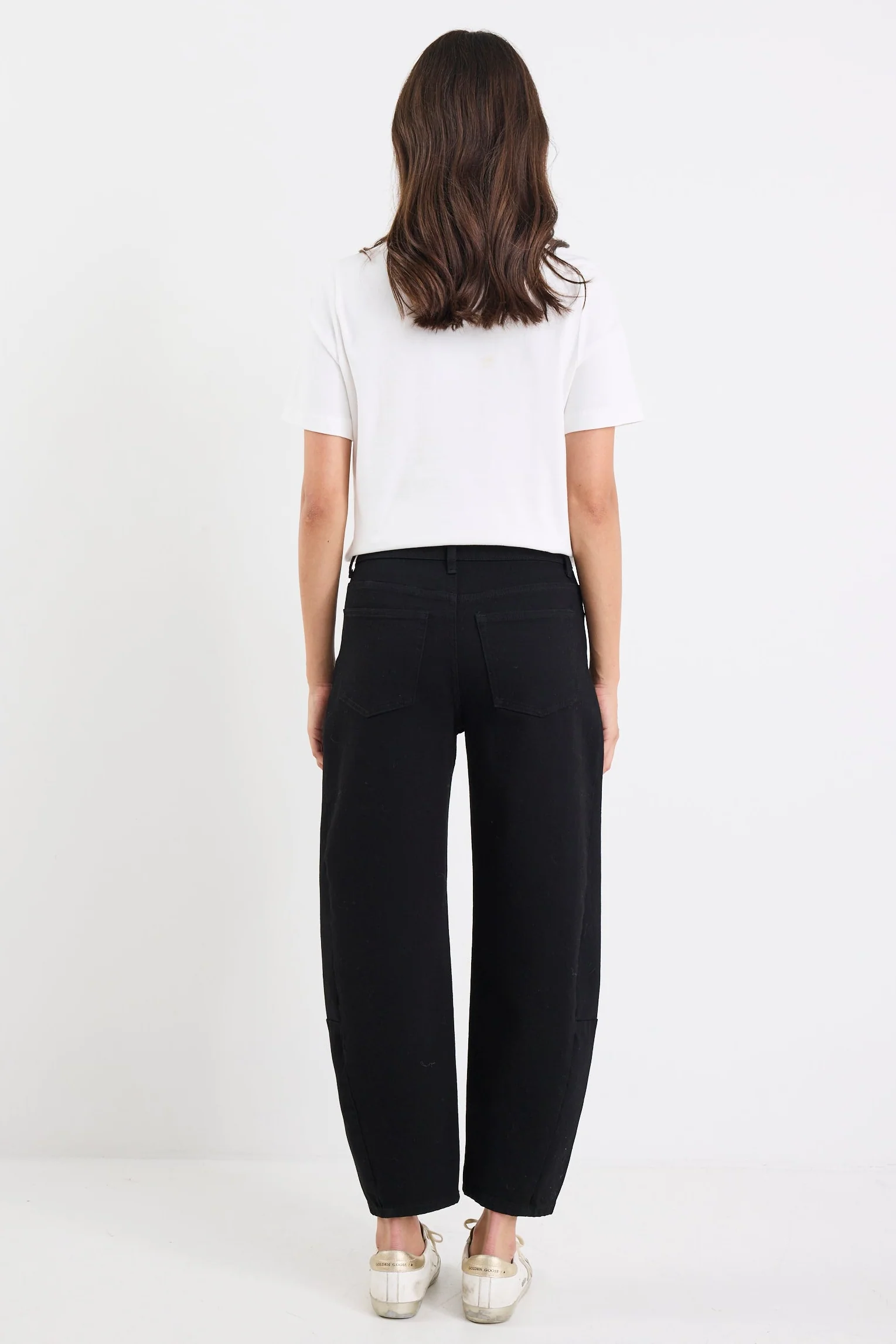 Graduate Jet Black Stretch Barrel Jeans - Image 4